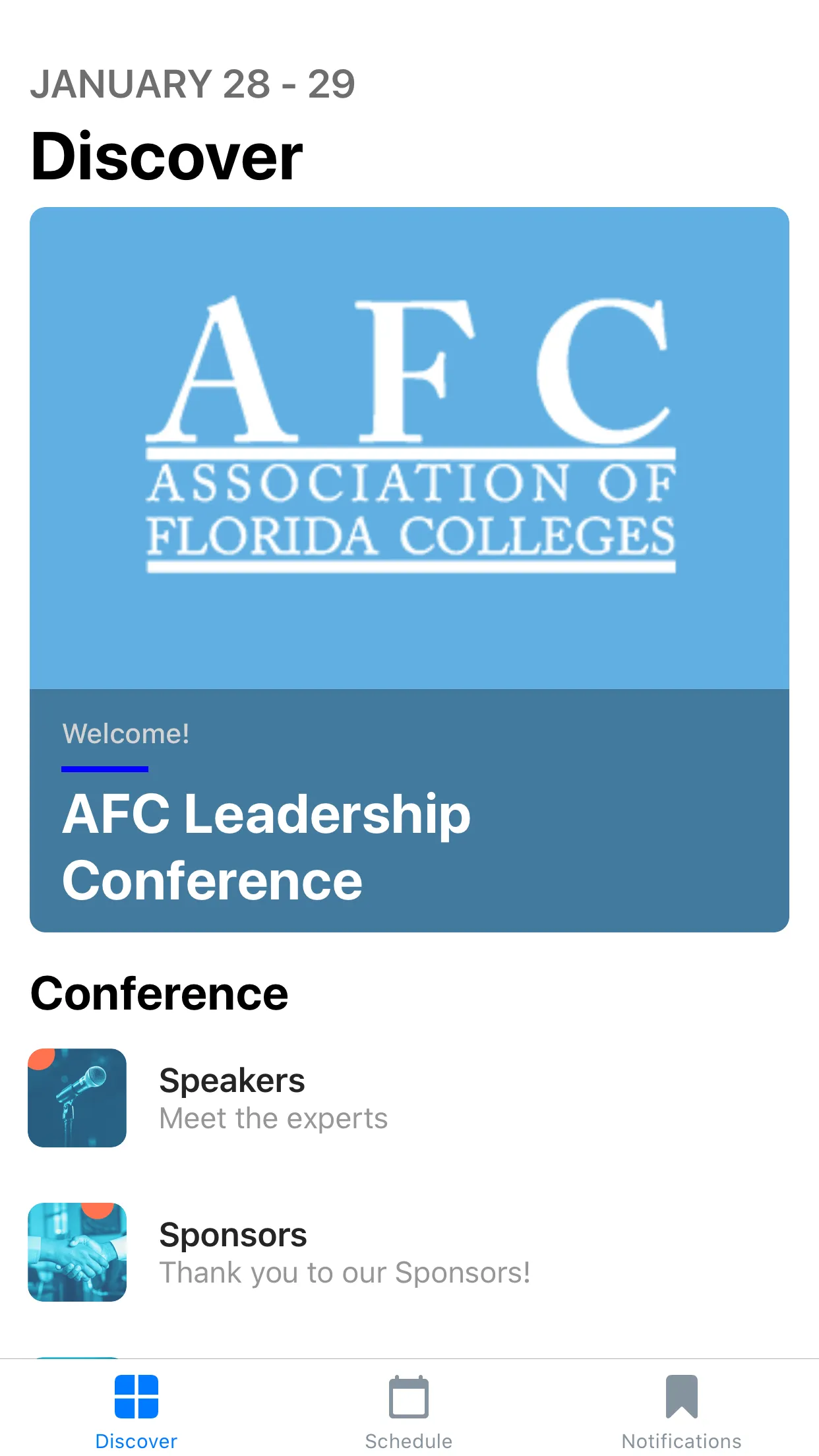 Association of Florida College | Indus Appstore | Screenshot