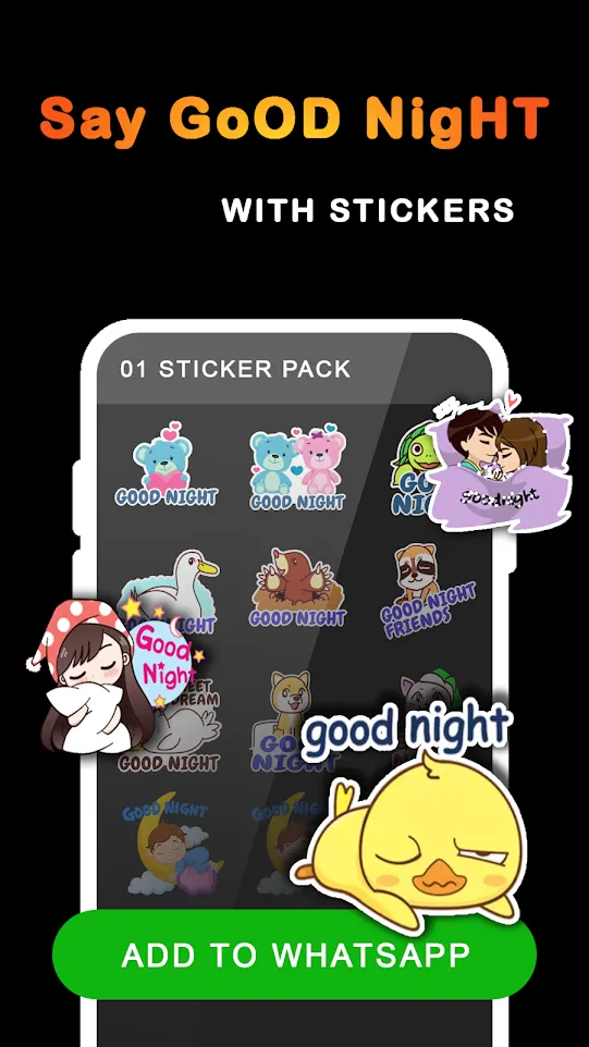 GoodNight Sticker For Whatsapp | Indus Appstore | Screenshot