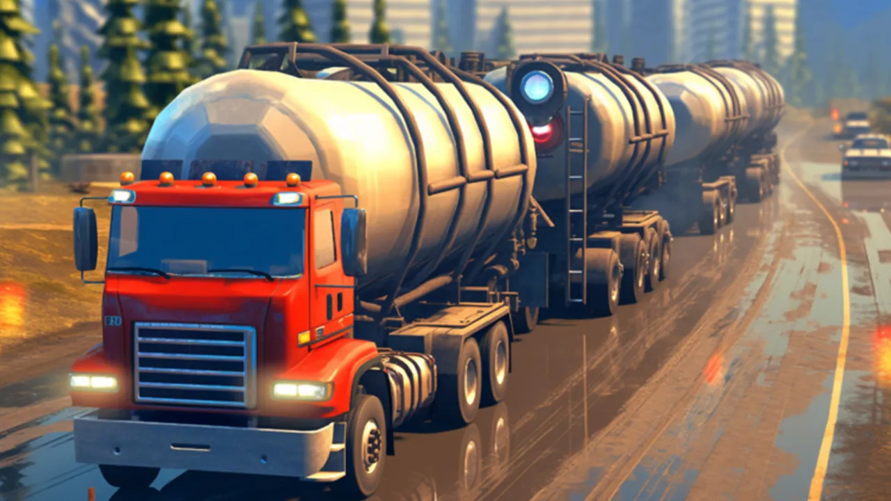 Oil Cargo Transport Truck Game | Indus Appstore | Screenshot