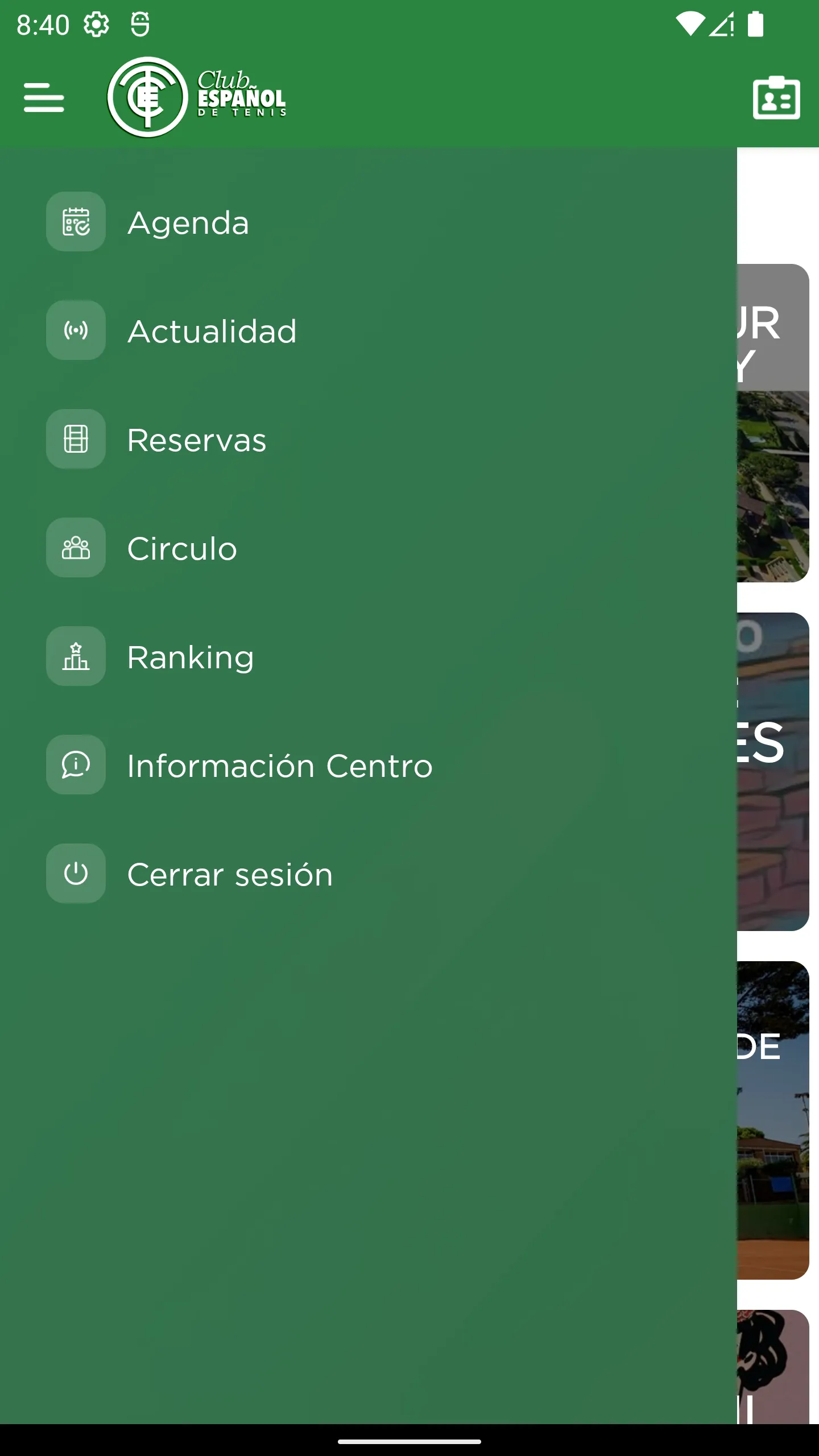 Club de Tenis Español | Indus Appstore | Screenshot