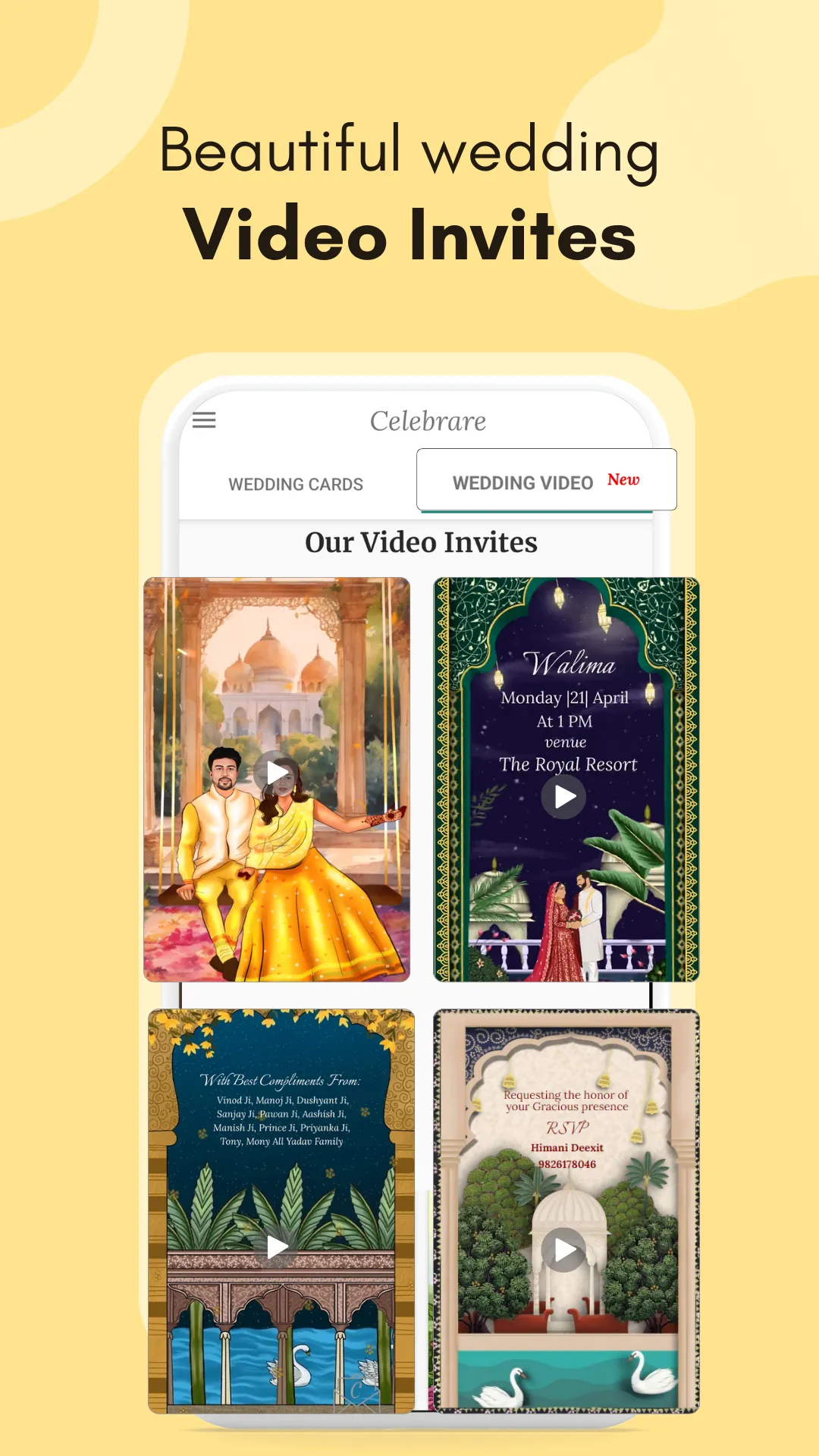 Wedding Invitation Card Maker | Indus Appstore | Screenshot