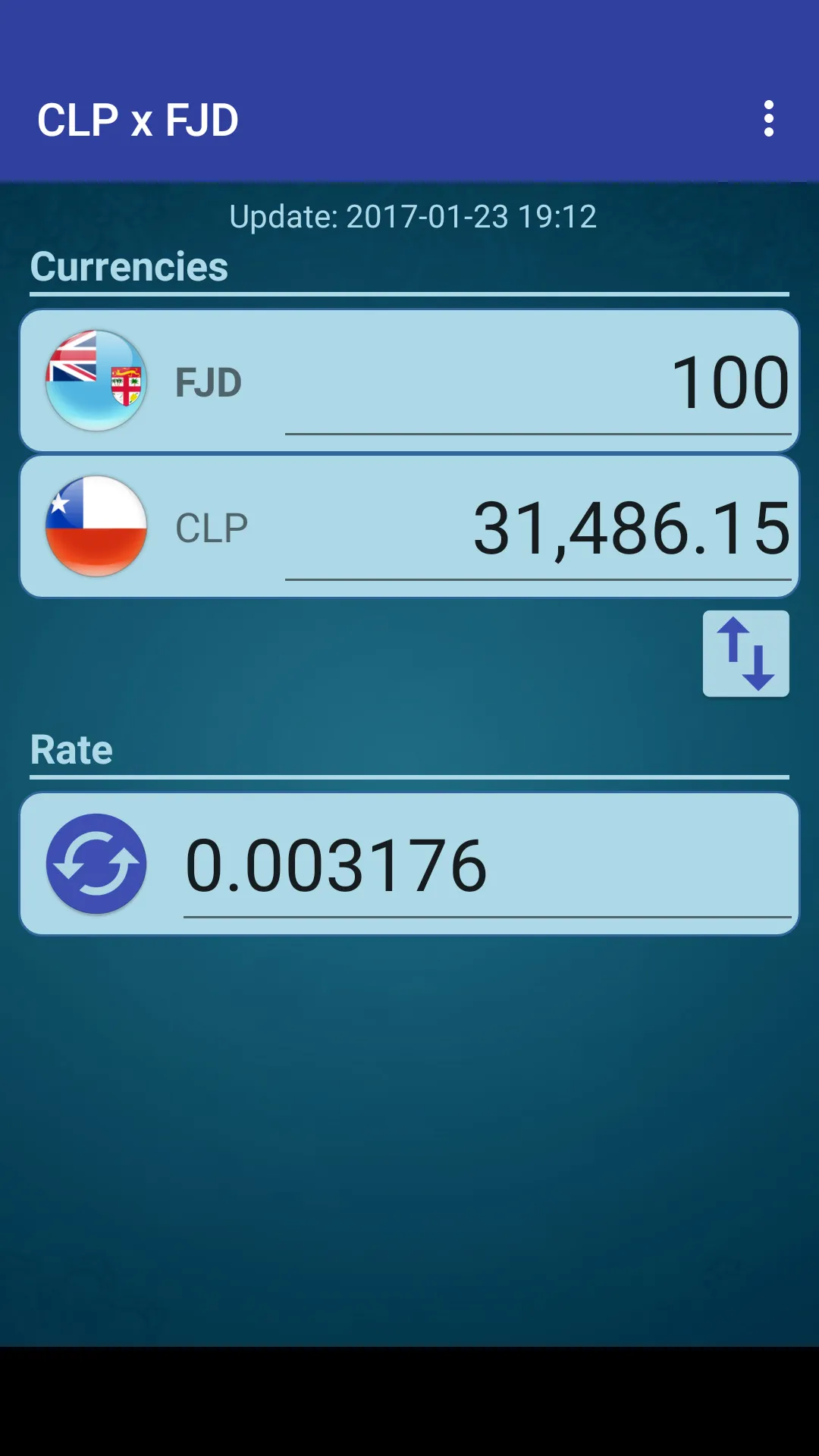 Chile Peso x Fijian Dollar | Indus Appstore | Screenshot