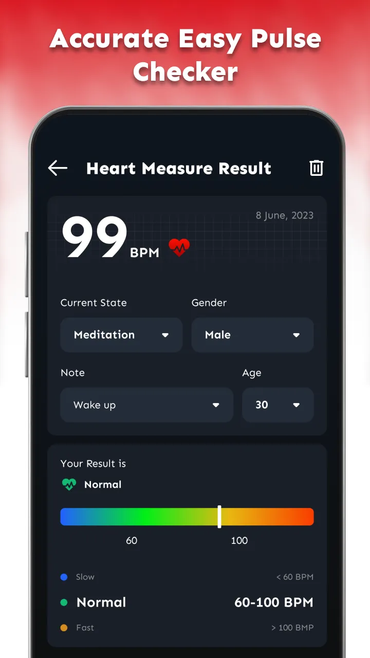 Heart Rate Monitor: BP Tracker | Indus Appstore | Screenshot