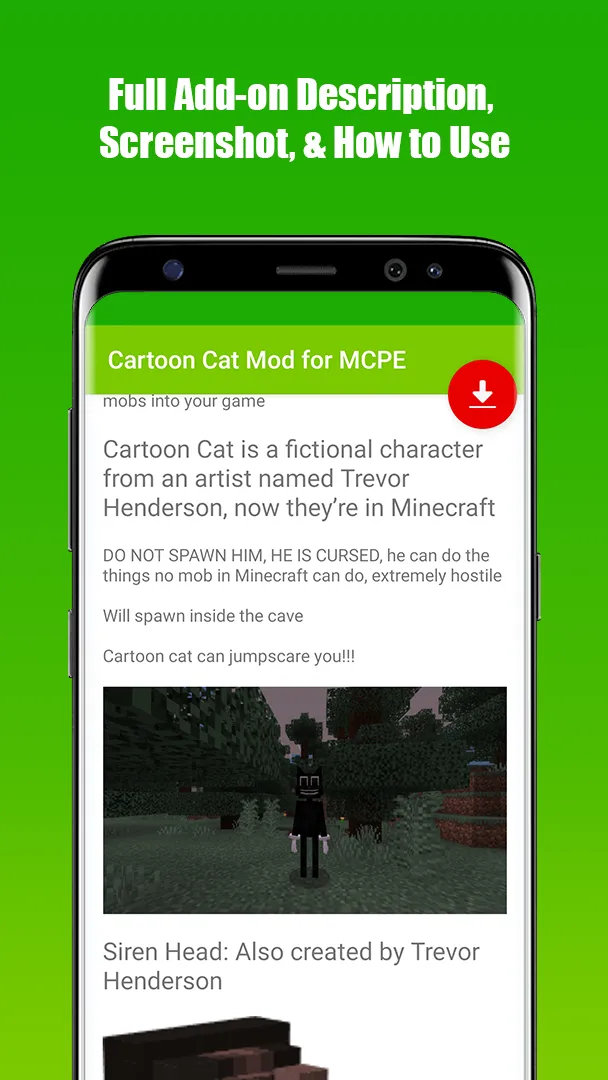 Cartoon Cat Mod for MCPE | Indus Appstore | Screenshot