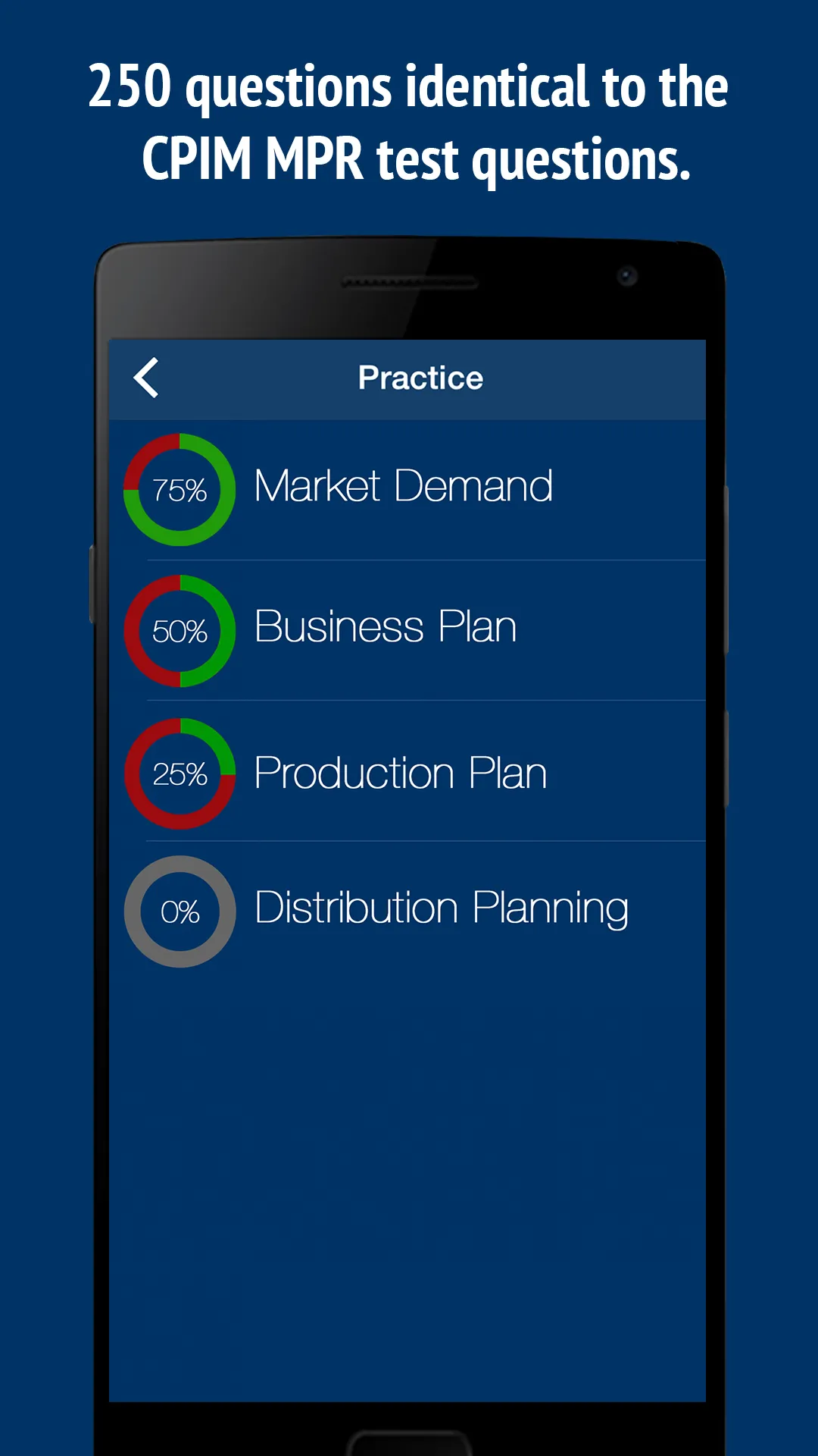 Practice APICS CPIM MPR Exam | Indus Appstore | Screenshot