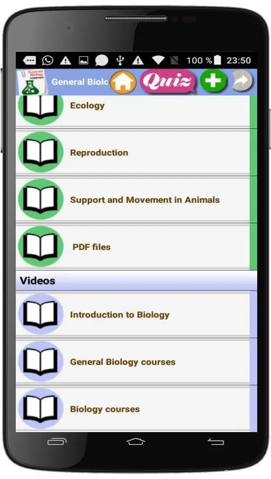 General Biology courses | Indus Appstore | Screenshot