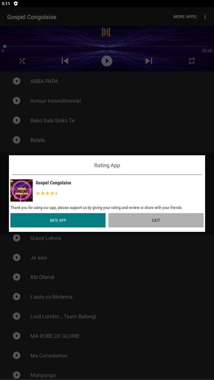 Gospel Music Congolaise | Indus Appstore | Screenshot