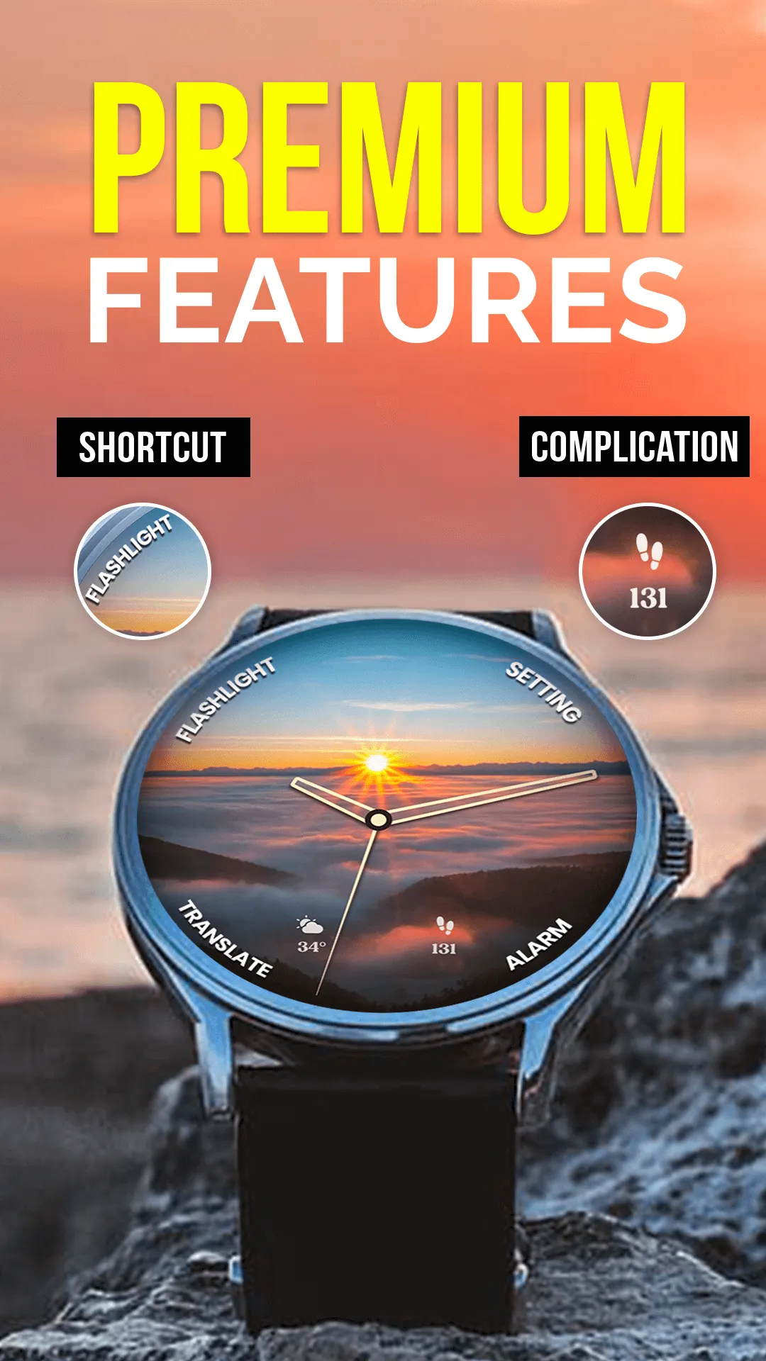 Glowing Sunlight Watch Faces | Indus Appstore | Screenshot