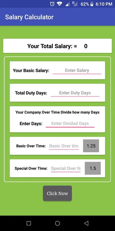 Salary Calculator | Indus Appstore | Screenshot