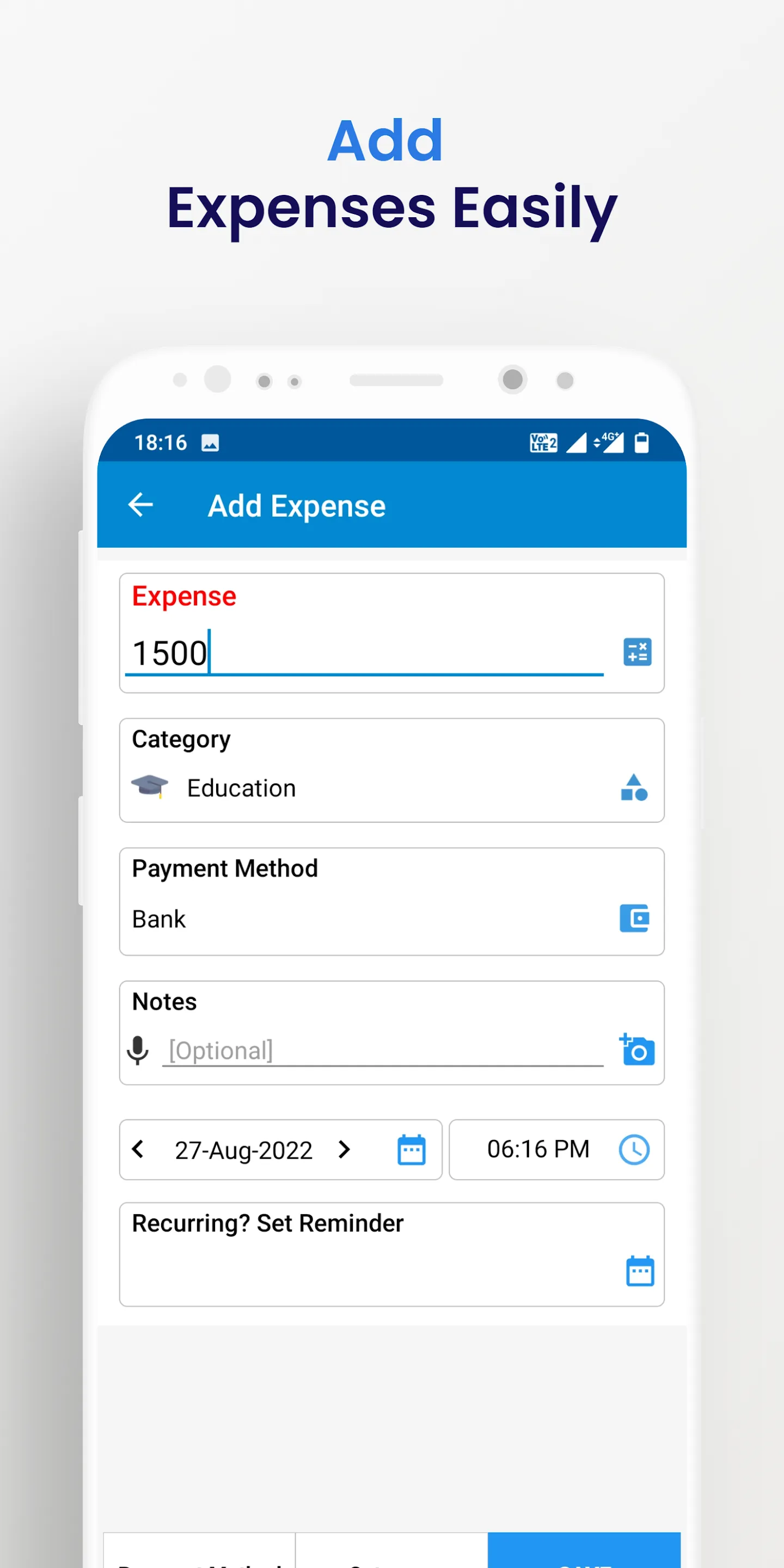 Income Expense- daily expenses | Indus Appstore | Screenshot