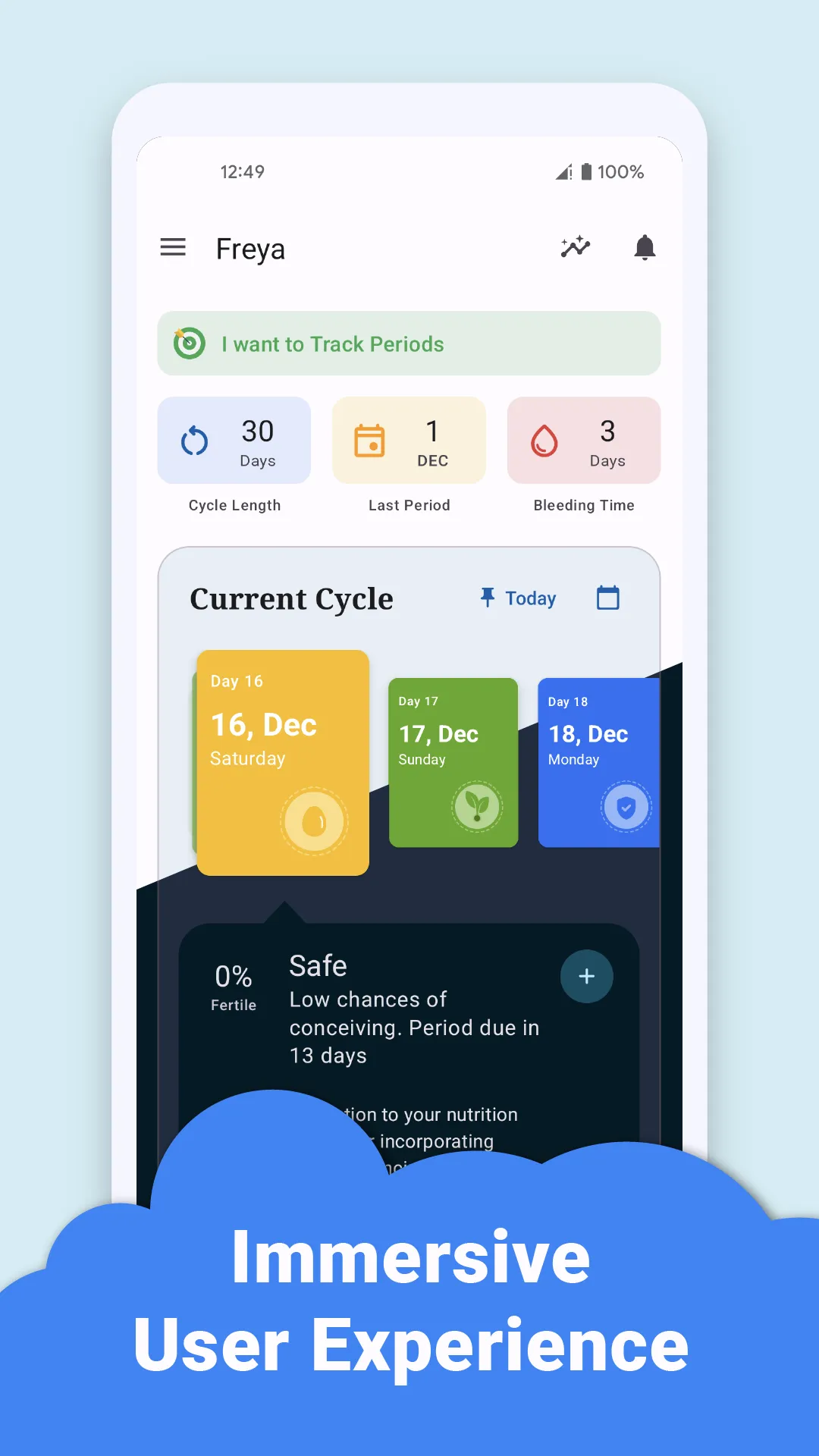 Freya - Period Tracker | Indus Appstore | Screenshot