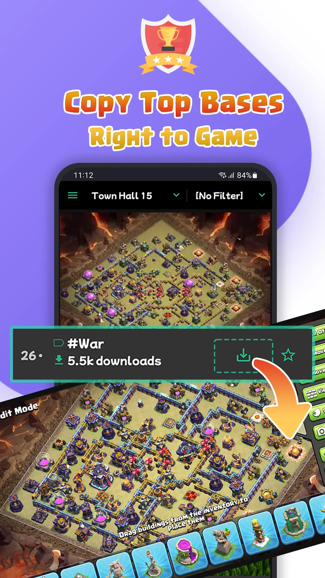 Clashtasia - Base Layout link | Indus Appstore | Screenshot