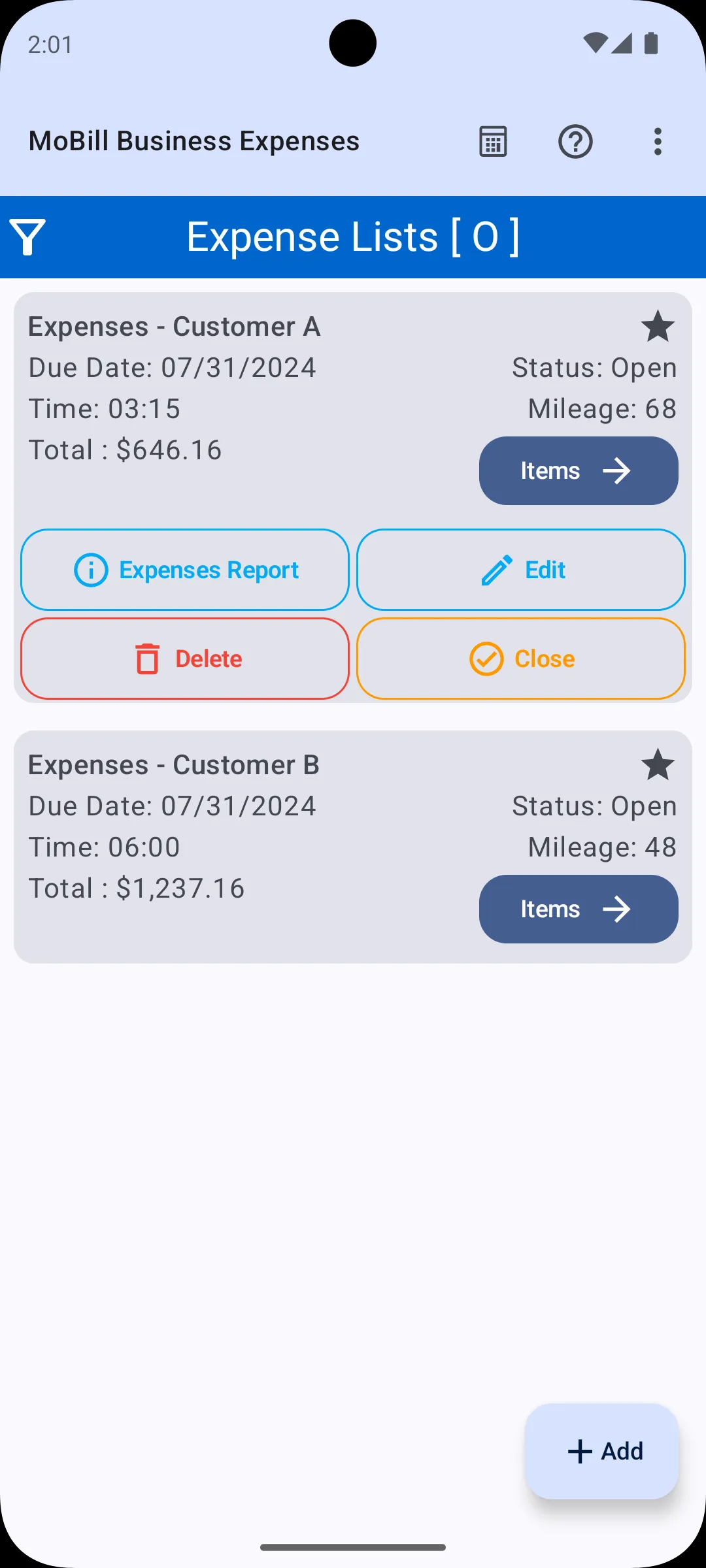 MoBill Business Expenses | Indus Appstore | Screenshot