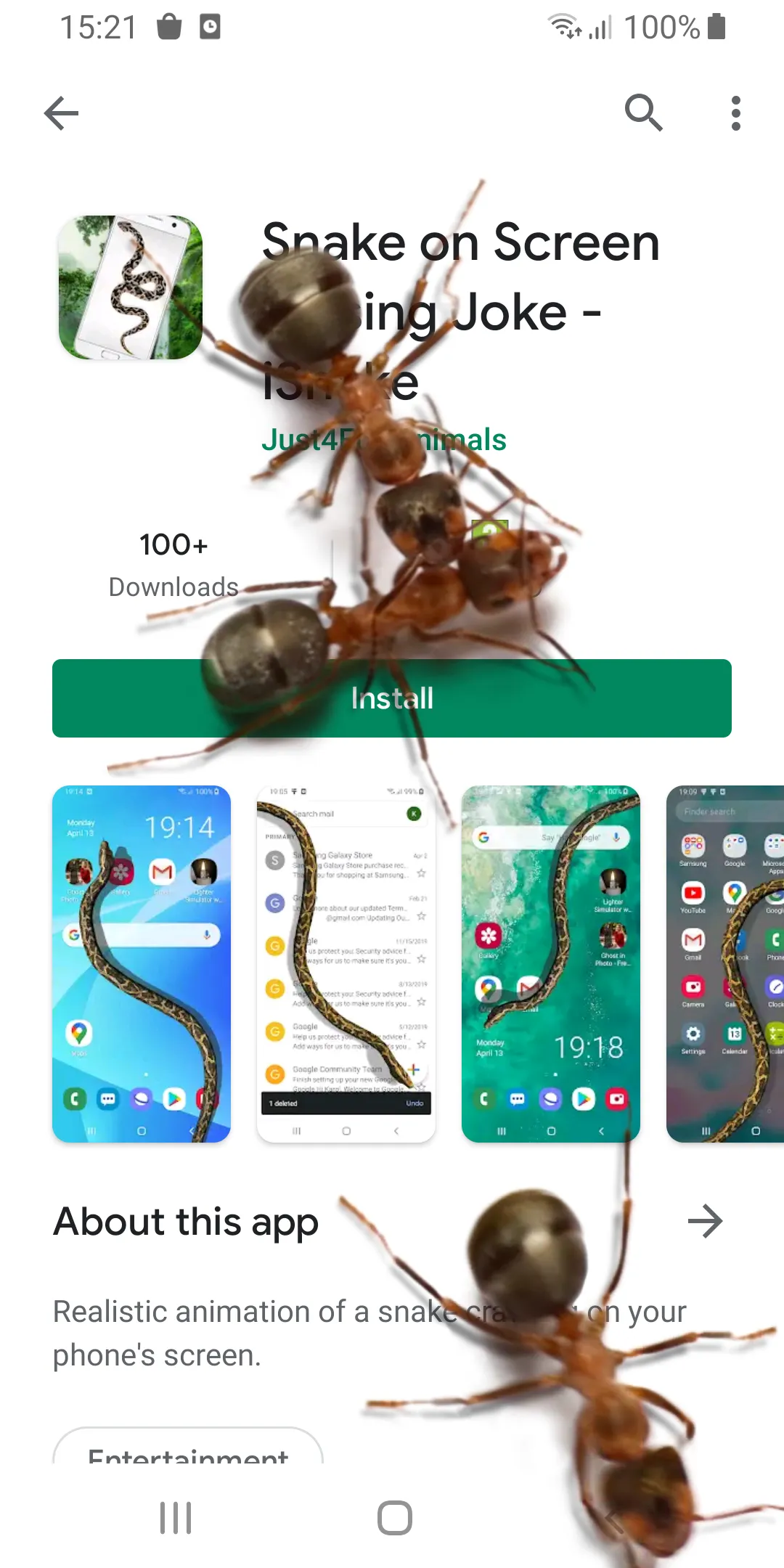 Ants on Screen Funny Joke | Indus Appstore | Screenshot