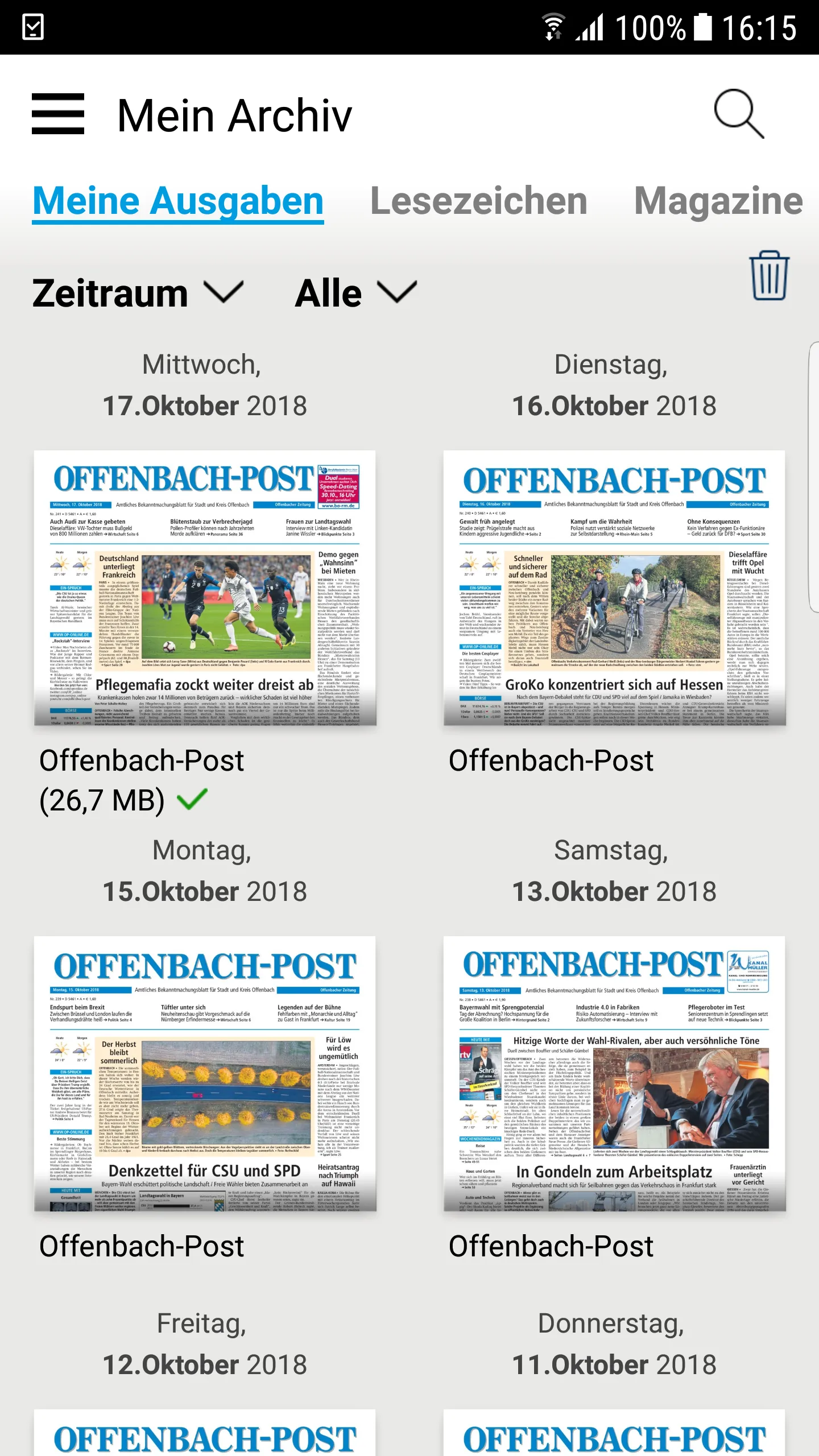 Offenbach-Post E-Paper | Indus Appstore | Screenshot