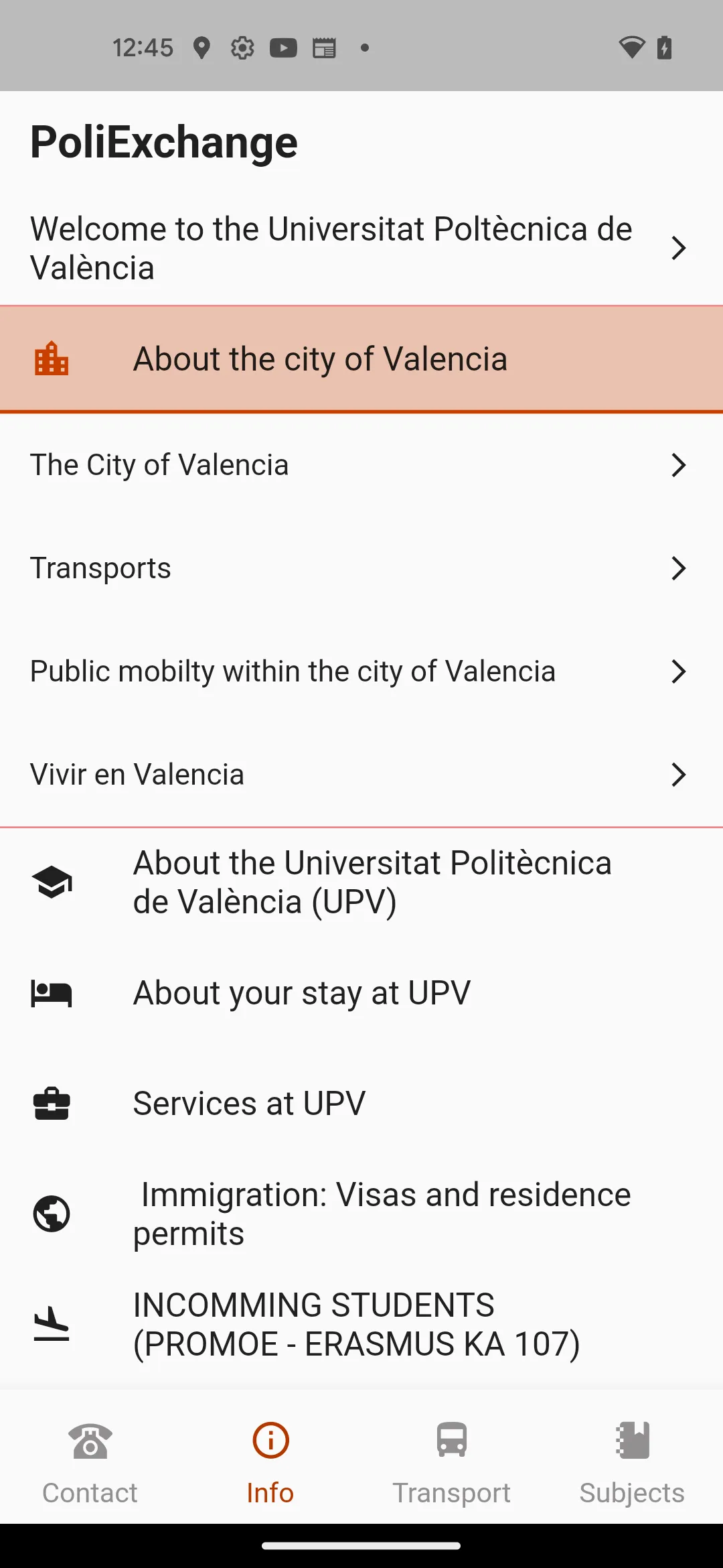 UPV PoliExchange | Indus Appstore | Screenshot