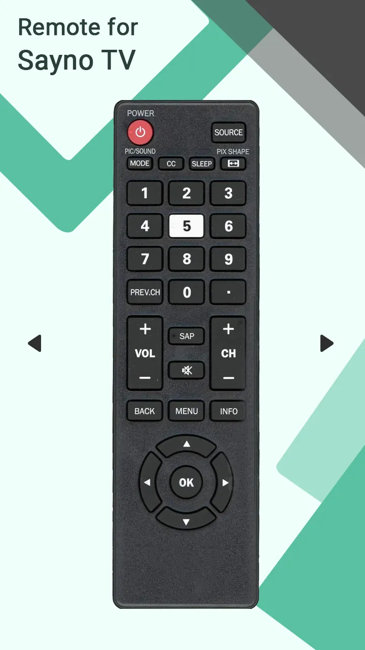 Remote for Sanyo TV | Indus Appstore | Screenshot