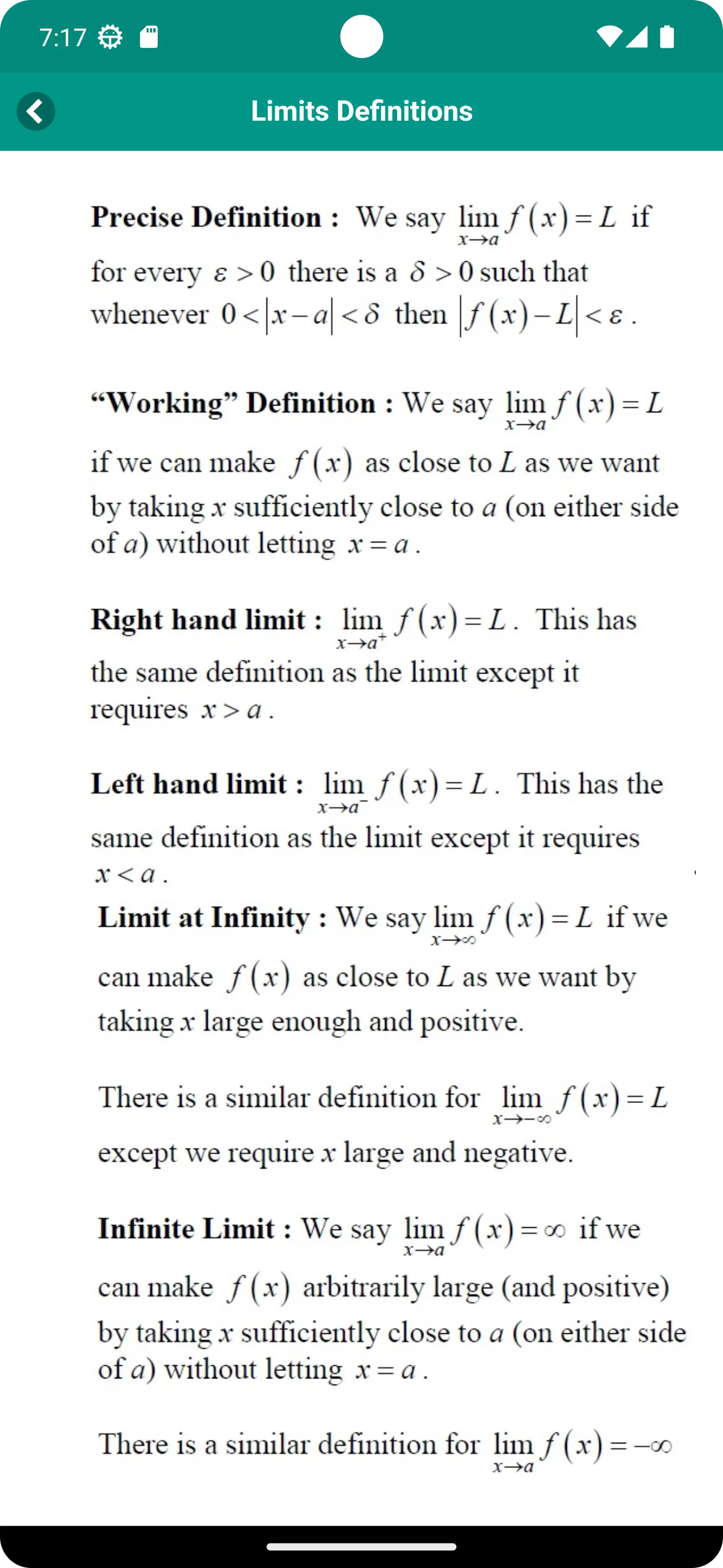 All Math Formulas | Indus Appstore | Screenshot