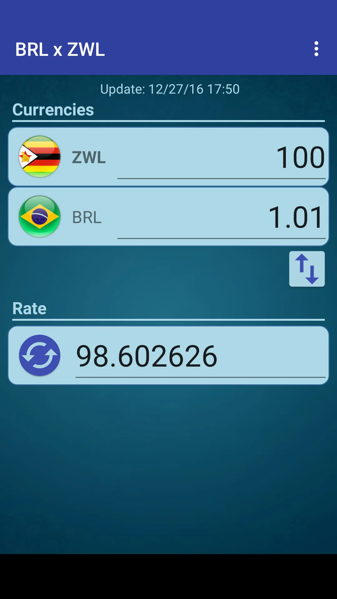 Brazil Real x Zimbabwe Dollar | Indus Appstore | Screenshot