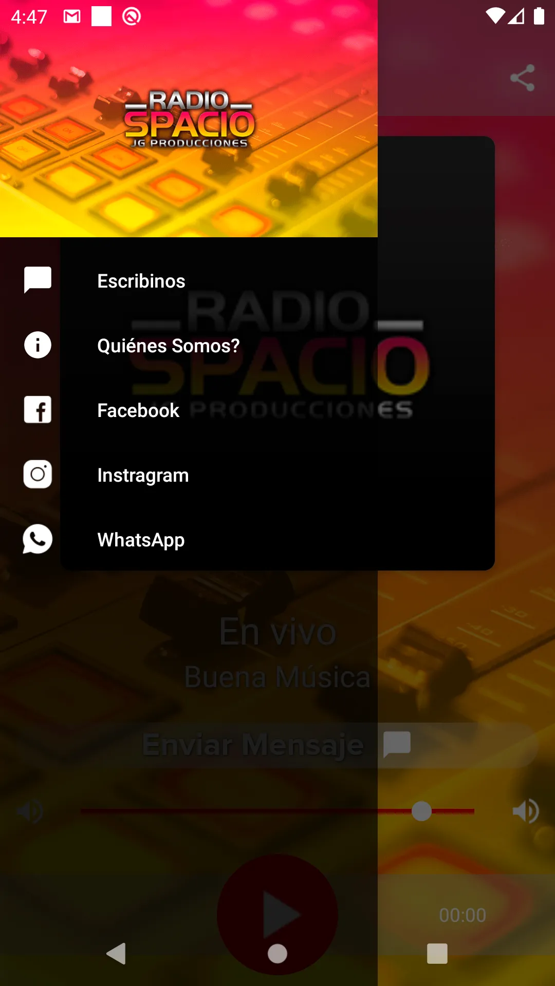 Spacio radio | Indus Appstore | Screenshot