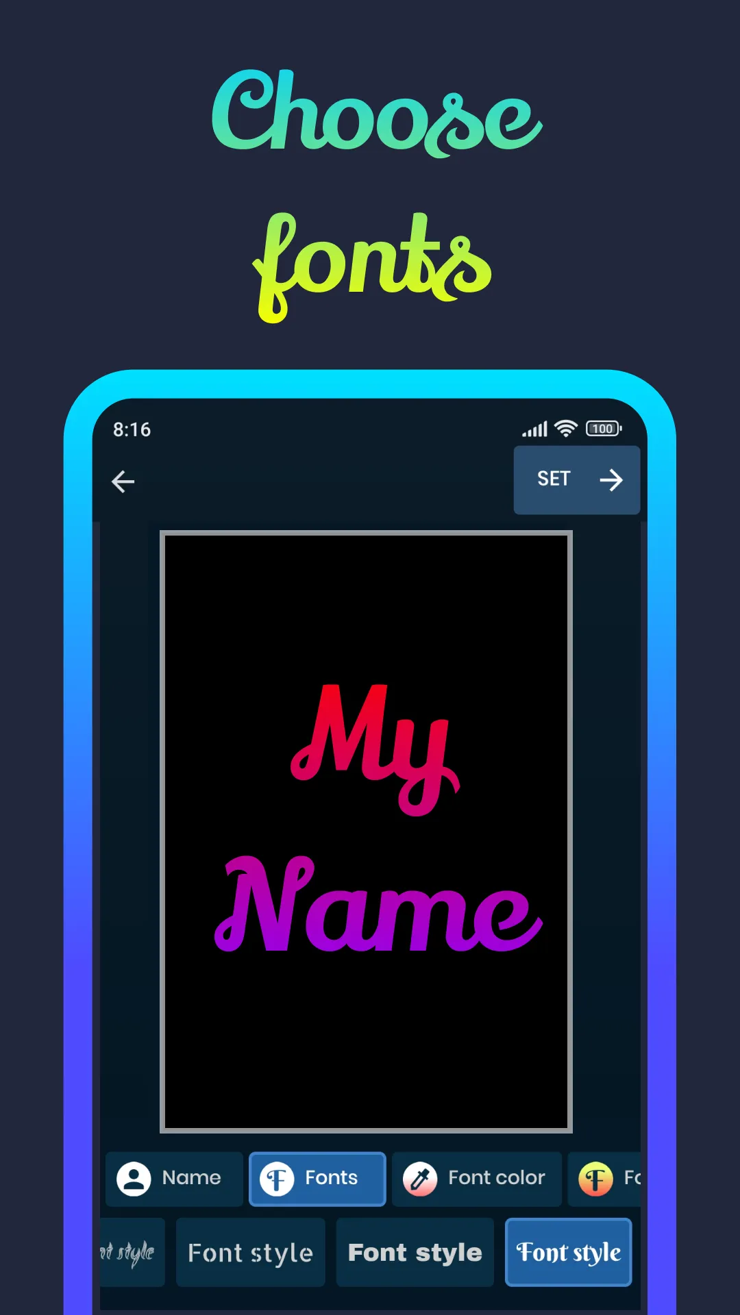 Name wallpaper maker in style | Indus Appstore | Screenshot