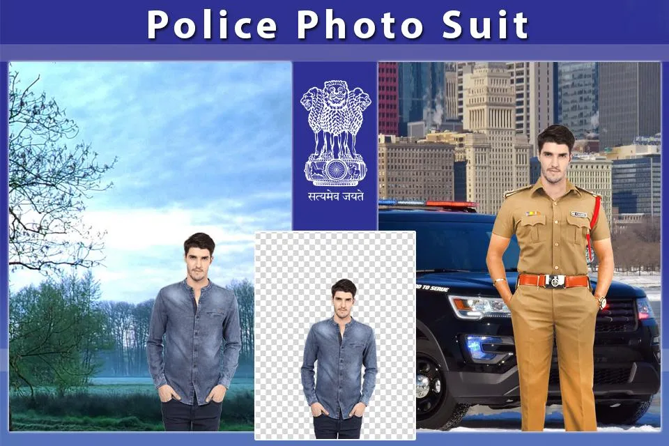 Men Police Photo Suit | Indus Appstore | Screenshot