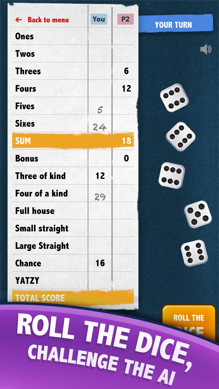 Yatzy - dice poker game 🎲 | Indus Appstore | Screenshot