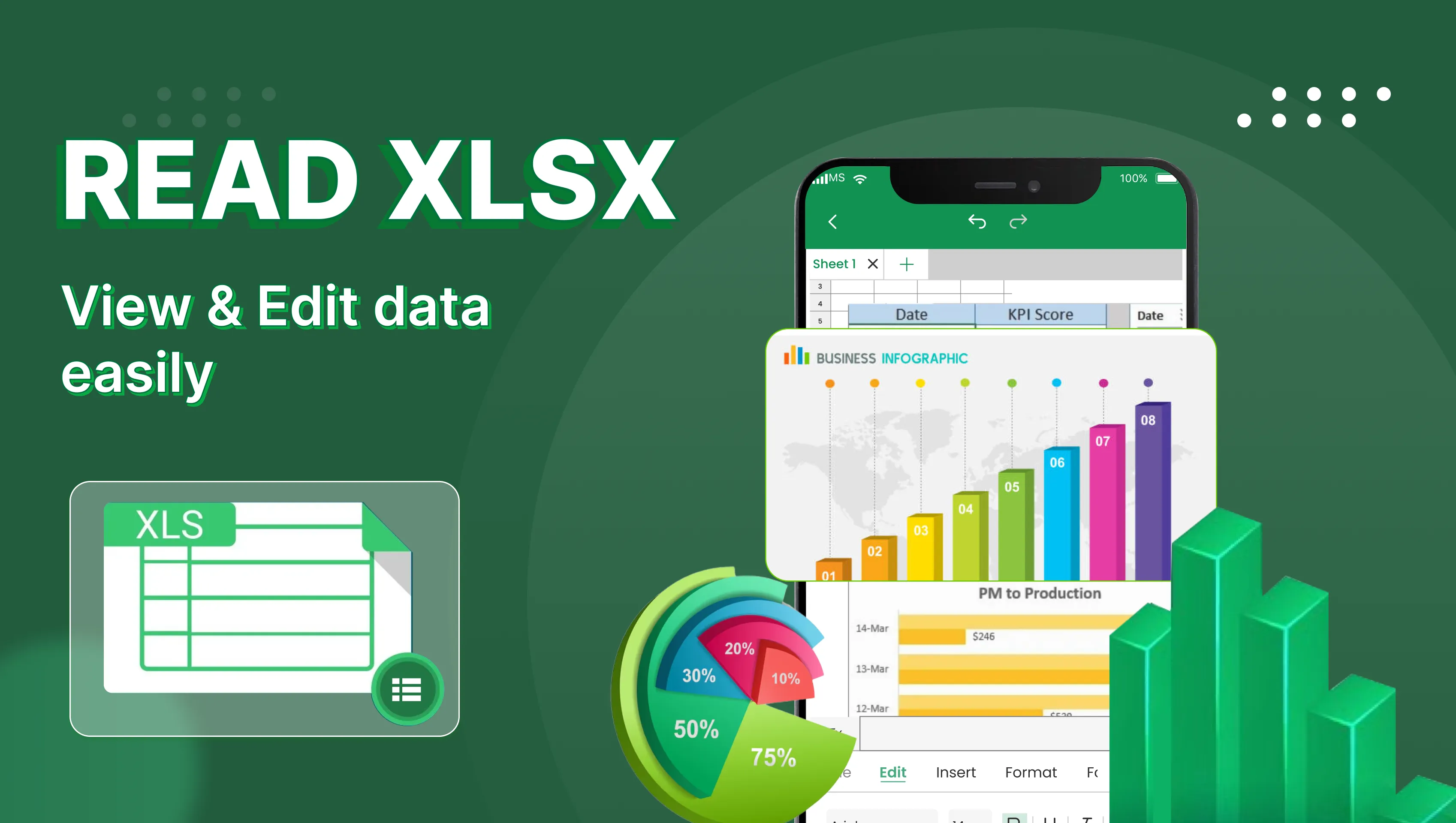 Edit XLSX Spreadsheets Reader | Indus Appstore | Screenshot