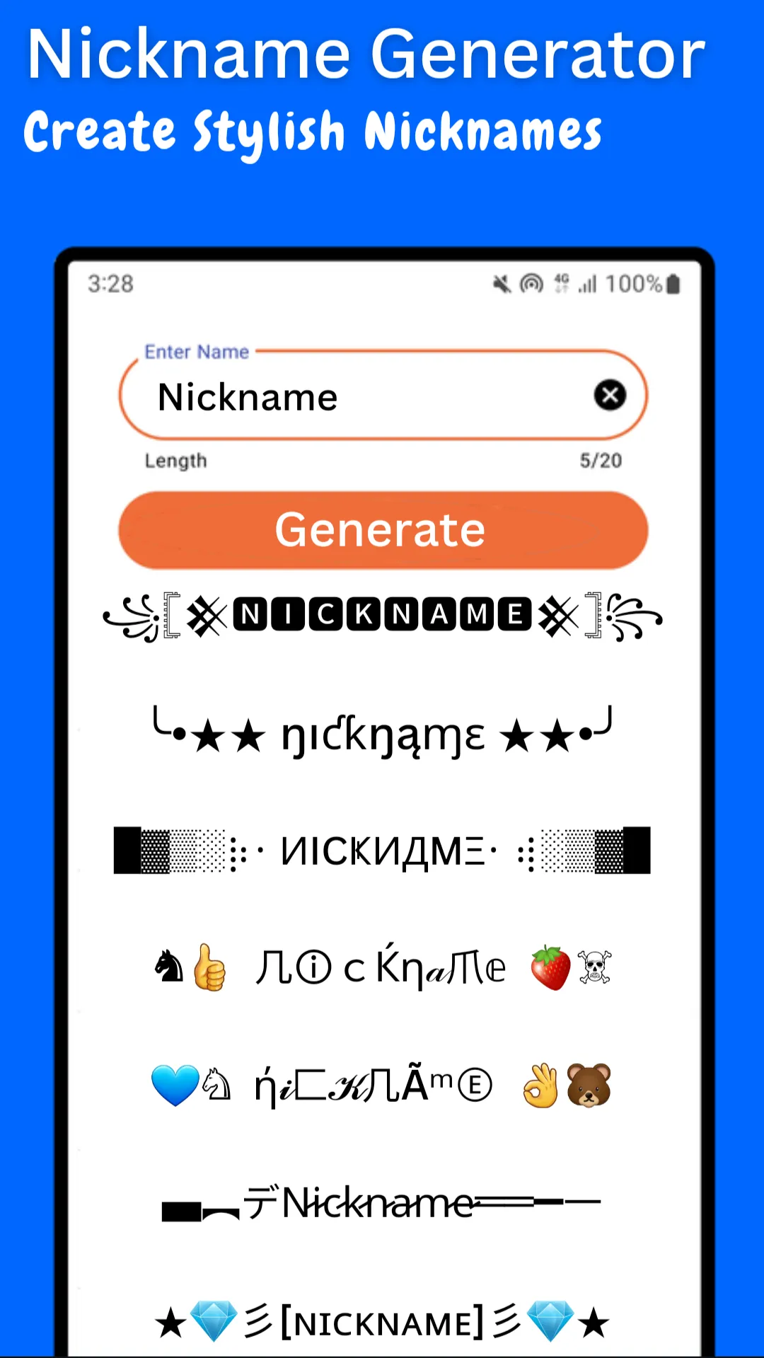 Nickname Generator:Nickname ff | Indus Appstore | Screenshot