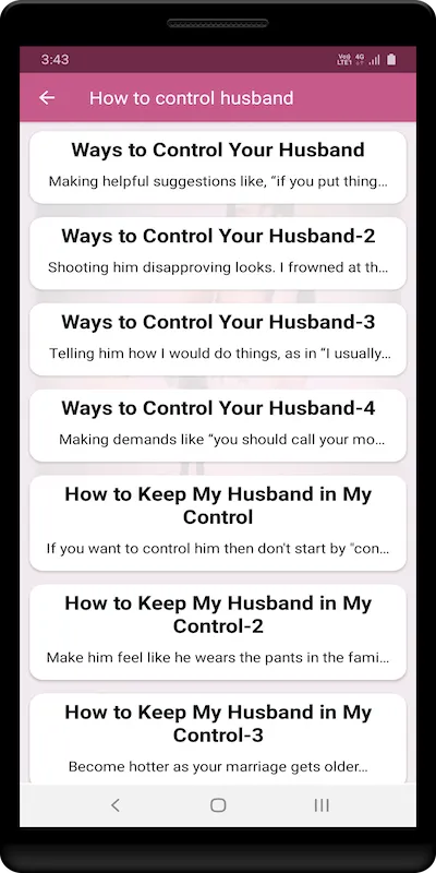 How to control husband | Indus Appstore | Screenshot