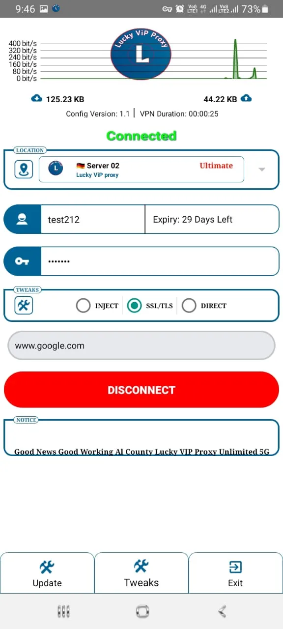 Lucky VIP Proxy | Indus Appstore | Screenshot