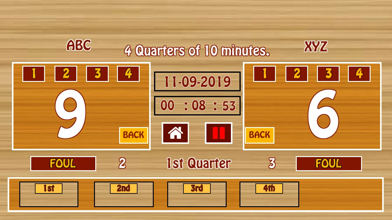 Ultimate Basketball Scoreboard | Indus Appstore | Screenshot