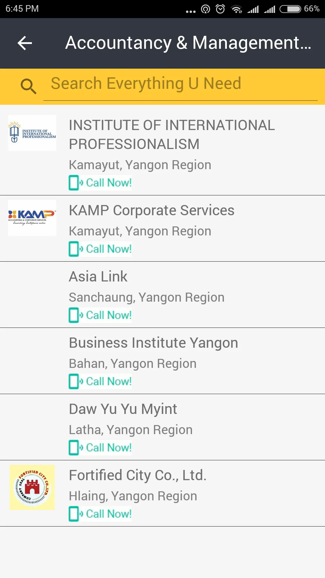 Yangon Directory | Indus Appstore | Screenshot