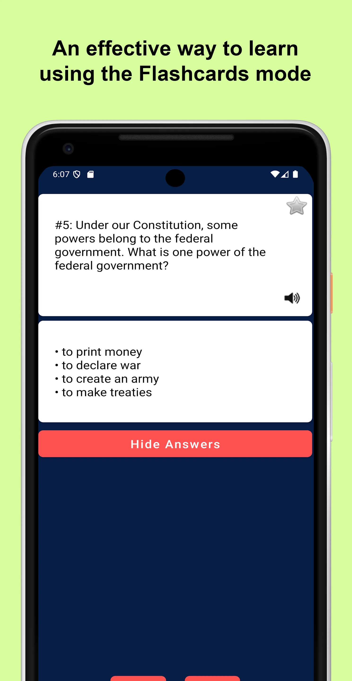 US Citizenship Test 2025 | Indus Appstore | Screenshot