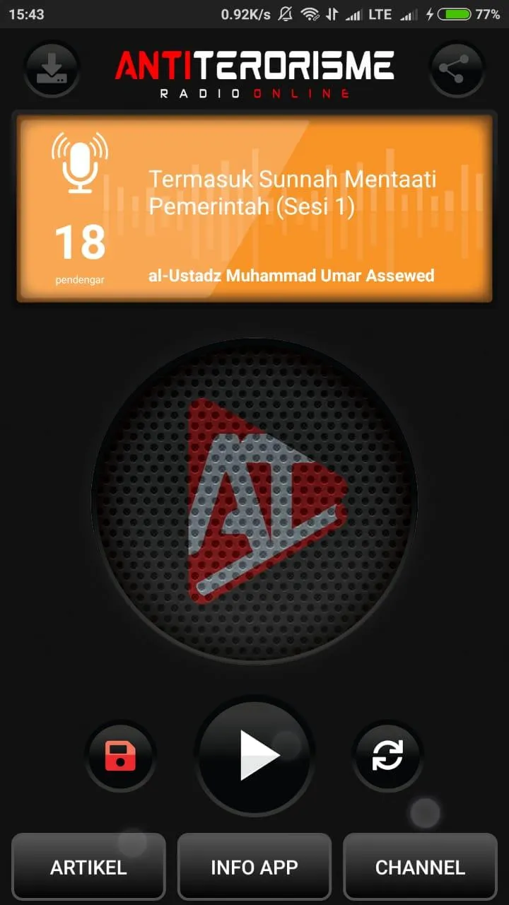 Radio Anti Terorisme | Indus Appstore | Screenshot