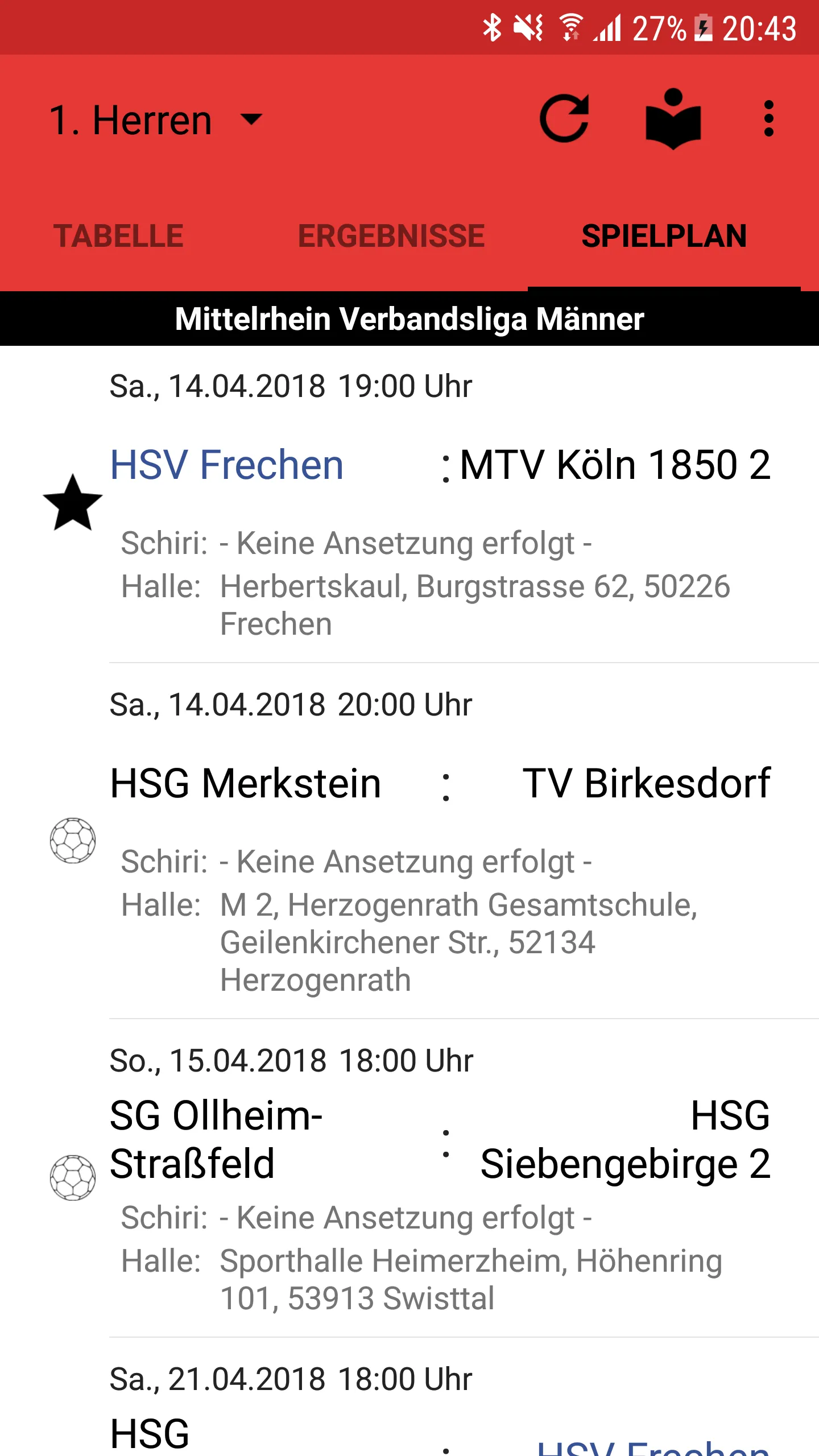 HSV Frechen | Indus Appstore | Screenshot