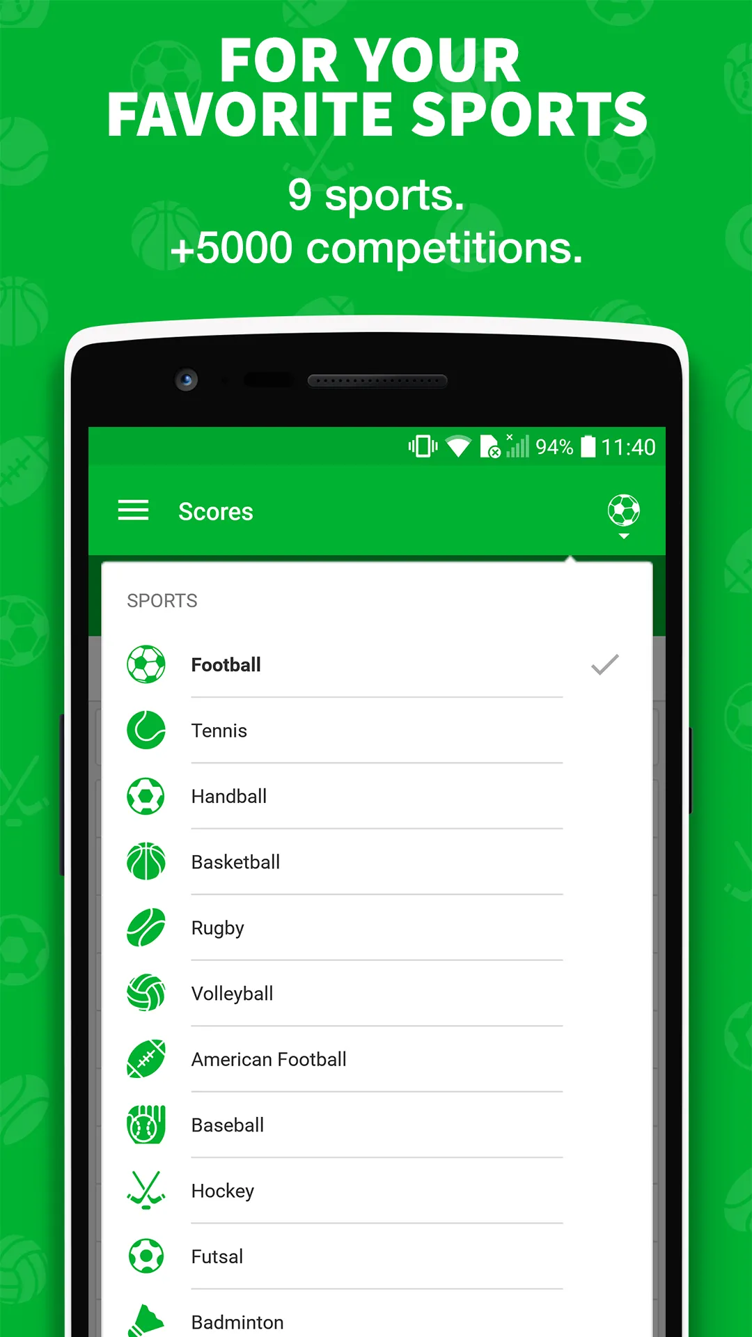 Skores - Live Scores | Indus Appstore | Screenshot