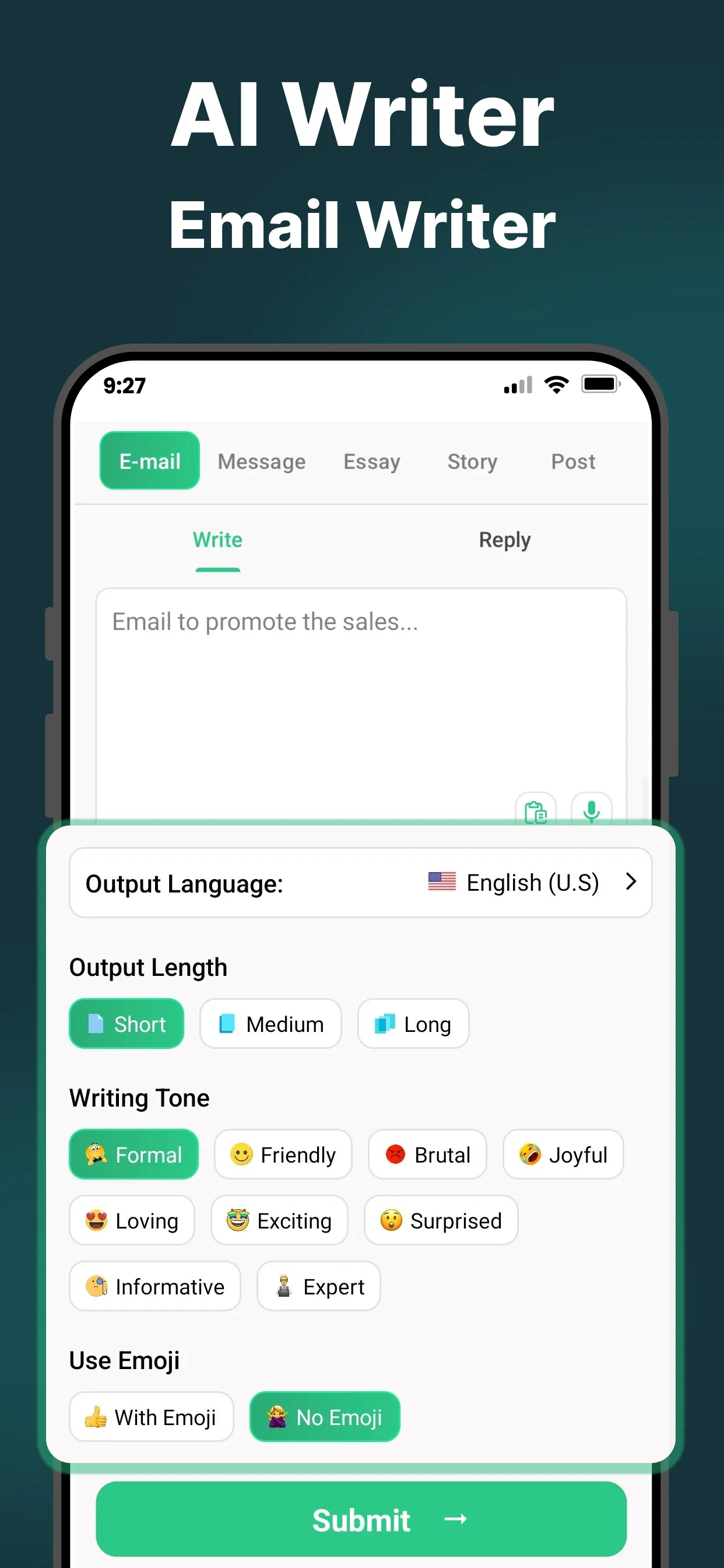 Ai writer: Email, Essay Writer | Indus Appstore | Screenshot