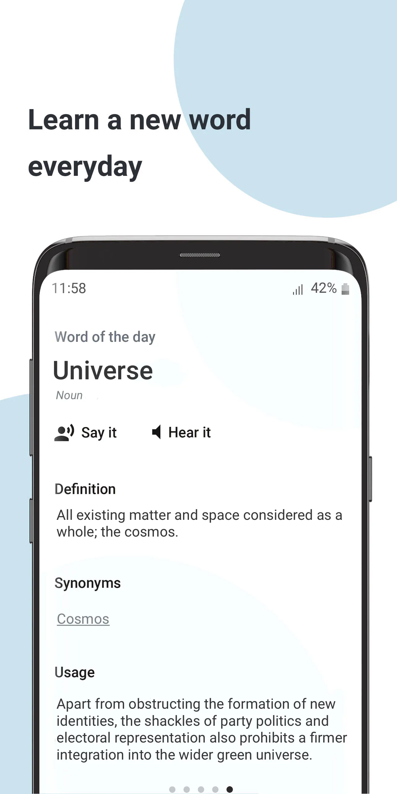 English word of the day - Dail | Indus Appstore | Screenshot