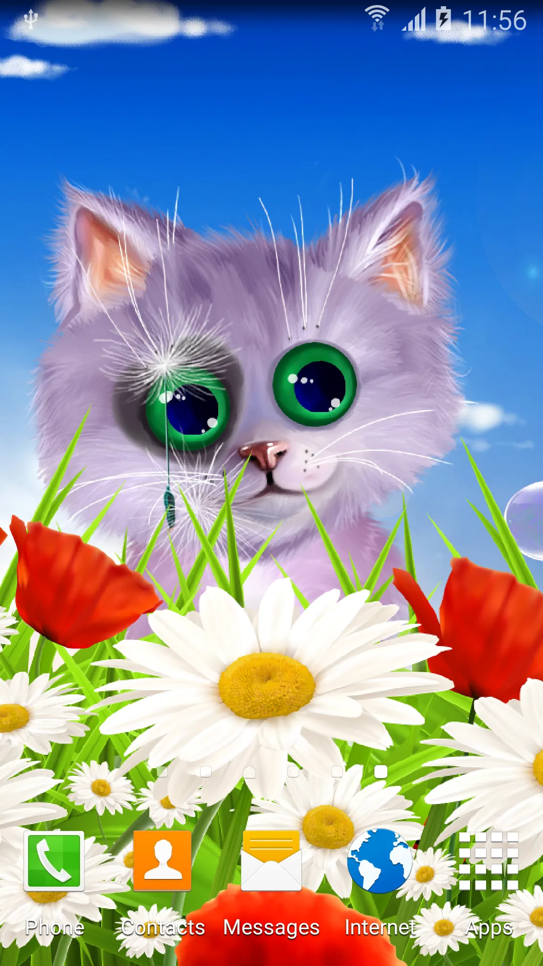 Spring Kitten Live Wallpaper | Indus Appstore | Screenshot