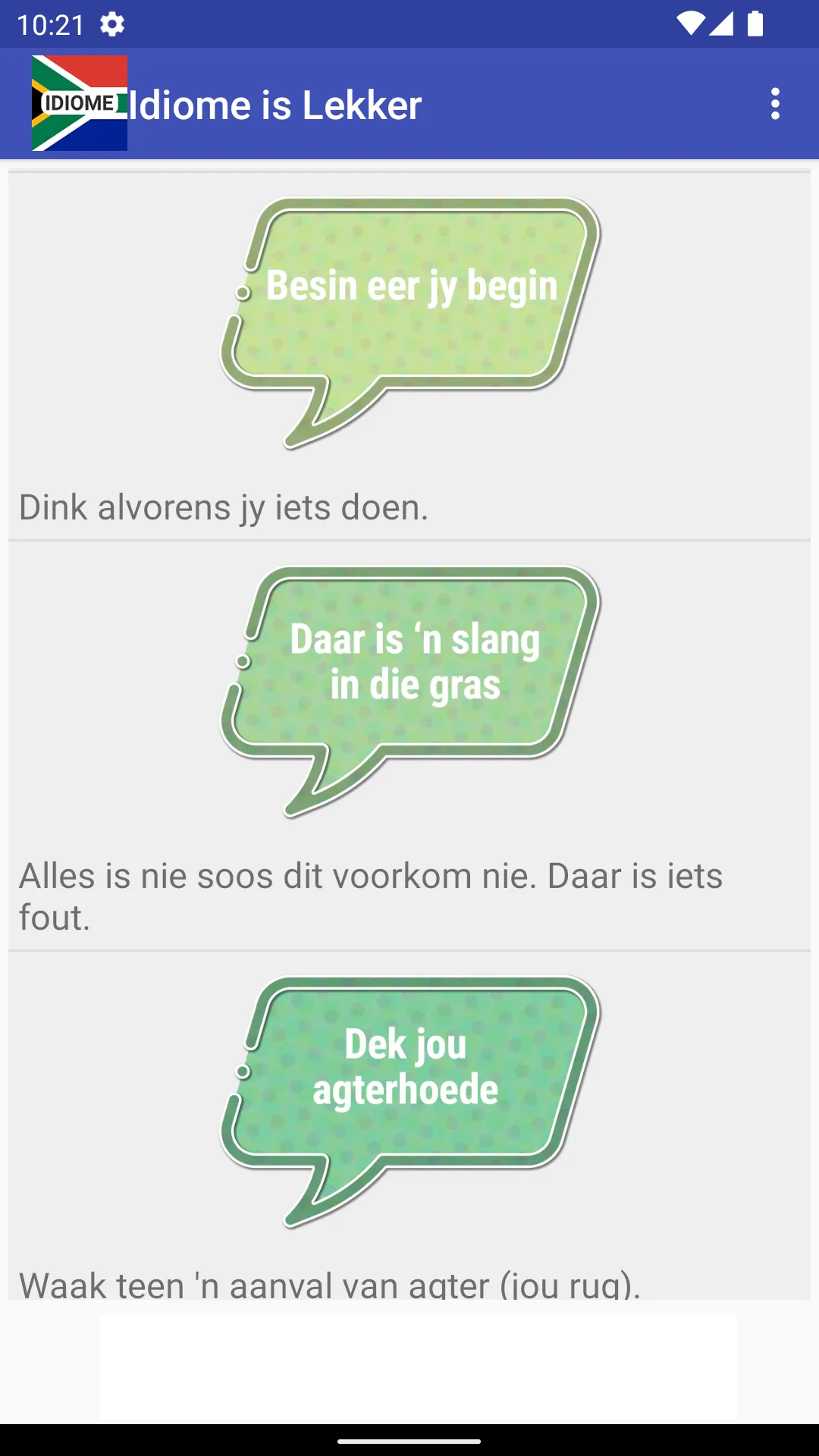 Idiome is Lekker | Indus Appstore | Screenshot