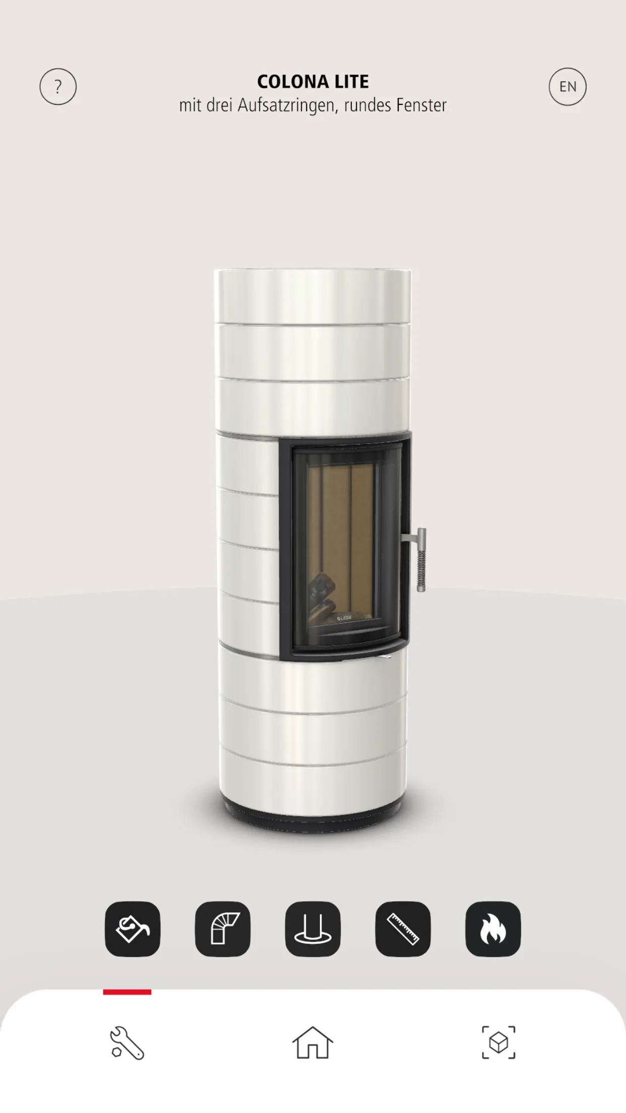 LEDA Wood Stove App 3D | Indus Appstore | Screenshot