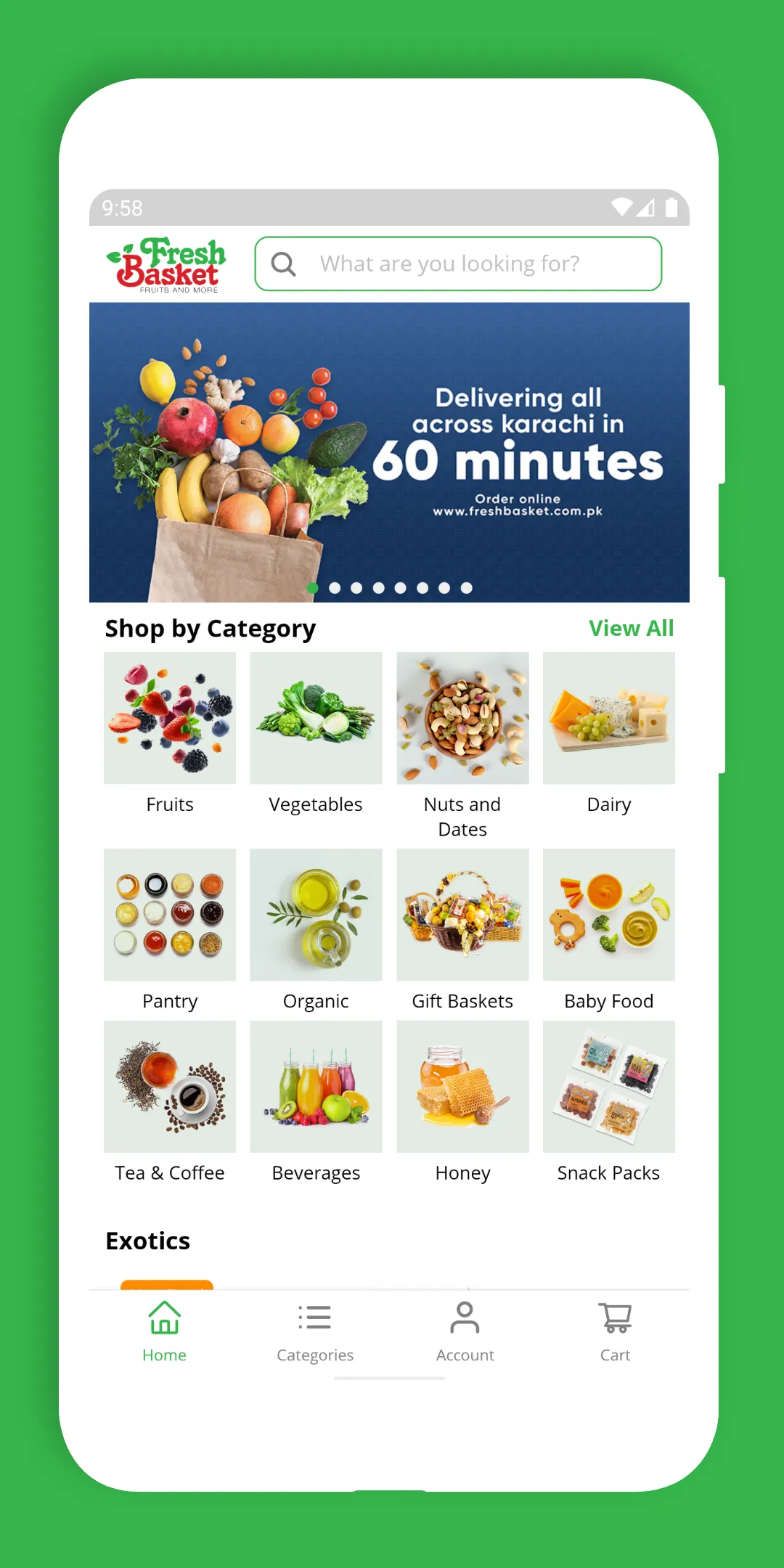 Fresh Basket - Online Grocery | Indus Appstore | Screenshot