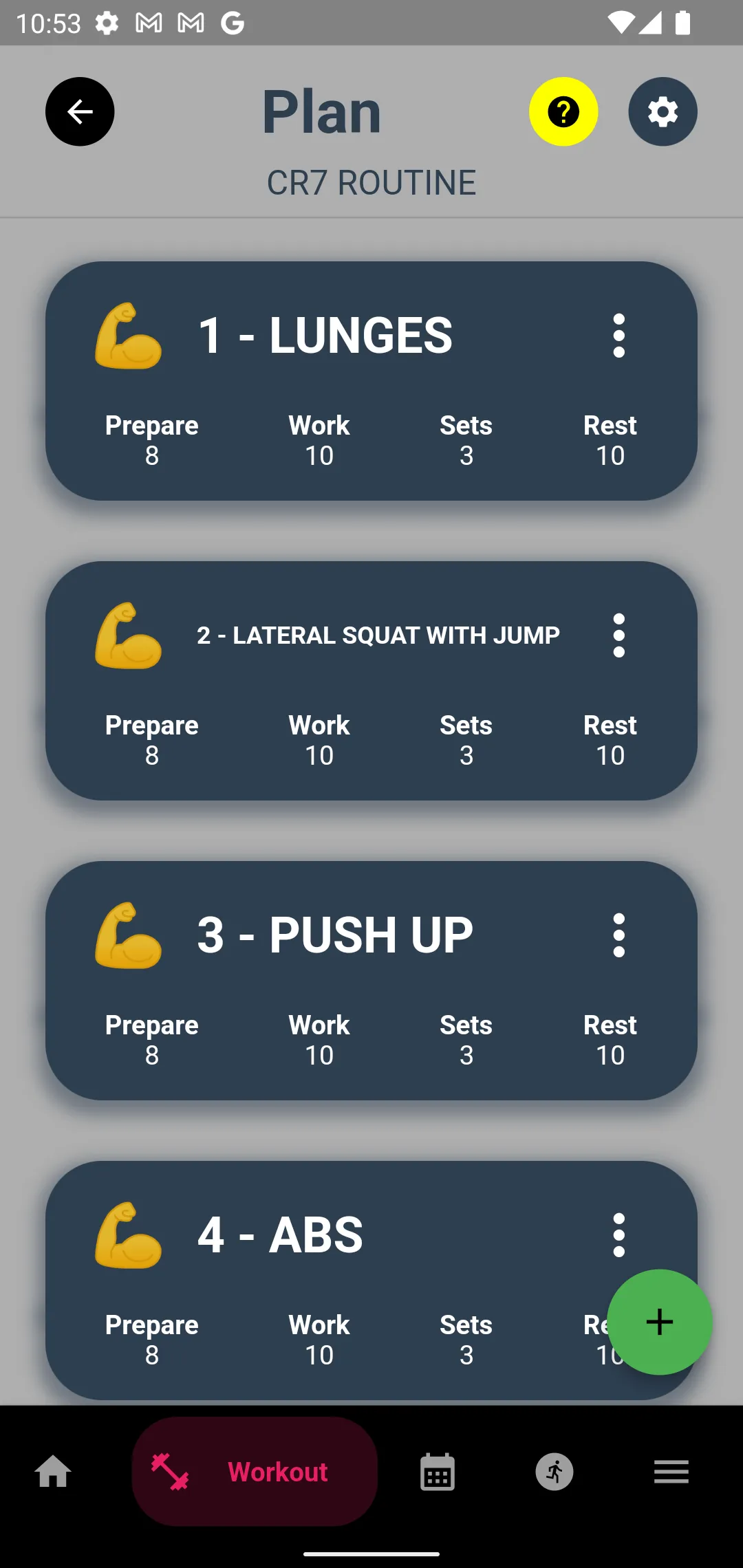 Custom Workout with Journal | Indus Appstore | Screenshot