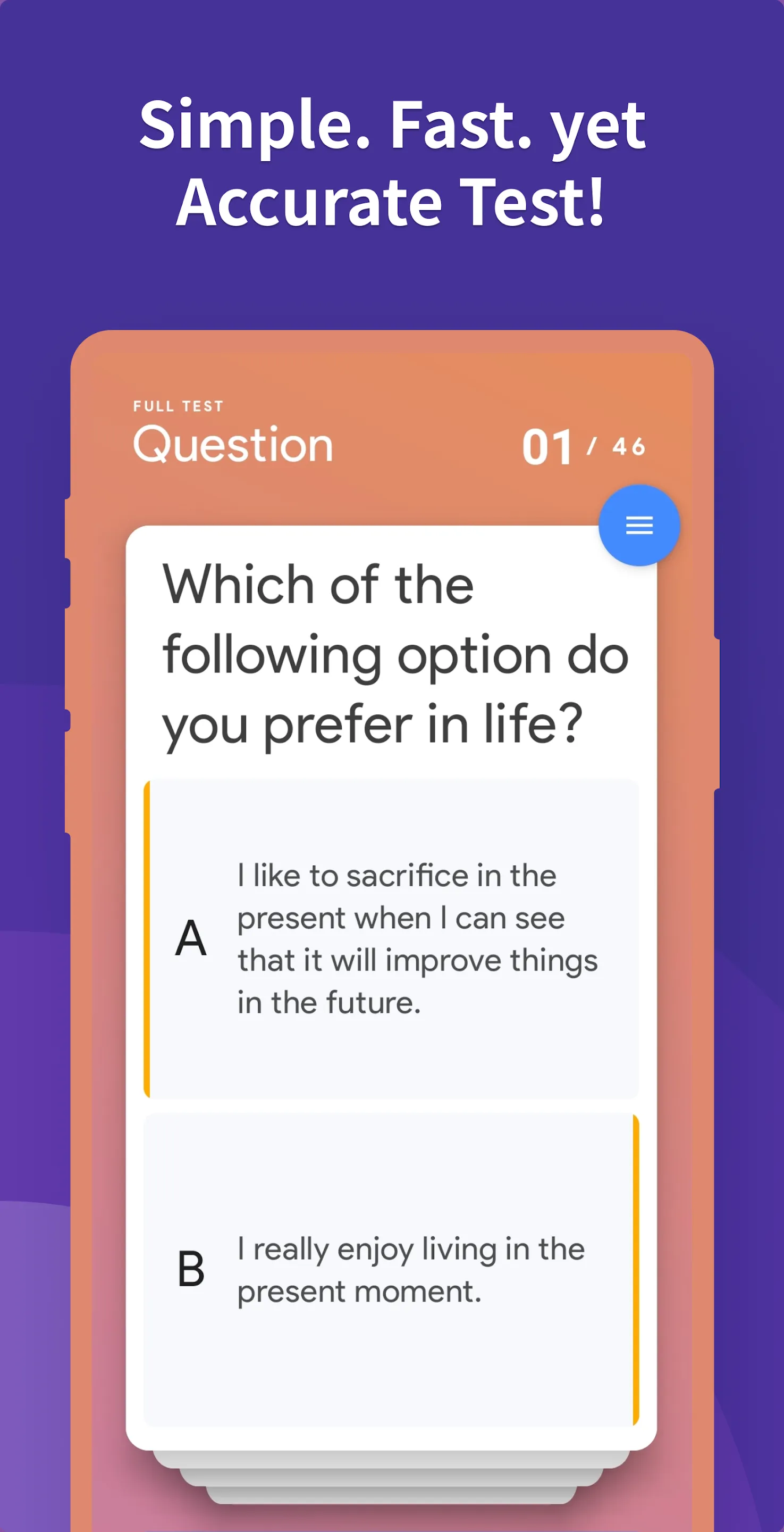 Personality Trait Test | Indus Appstore | Screenshot