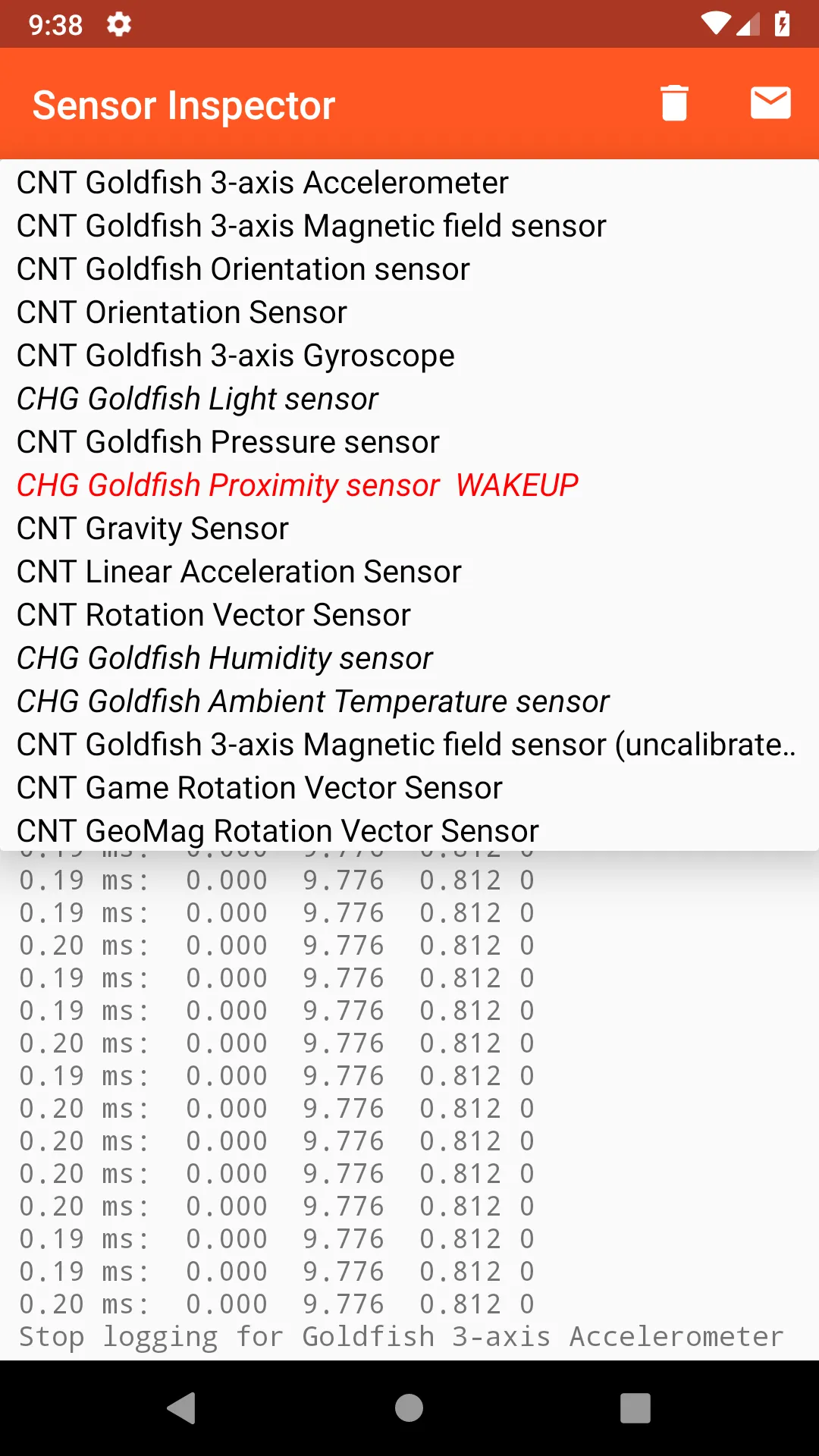 Sensor Inspector | Indus Appstore | Screenshot