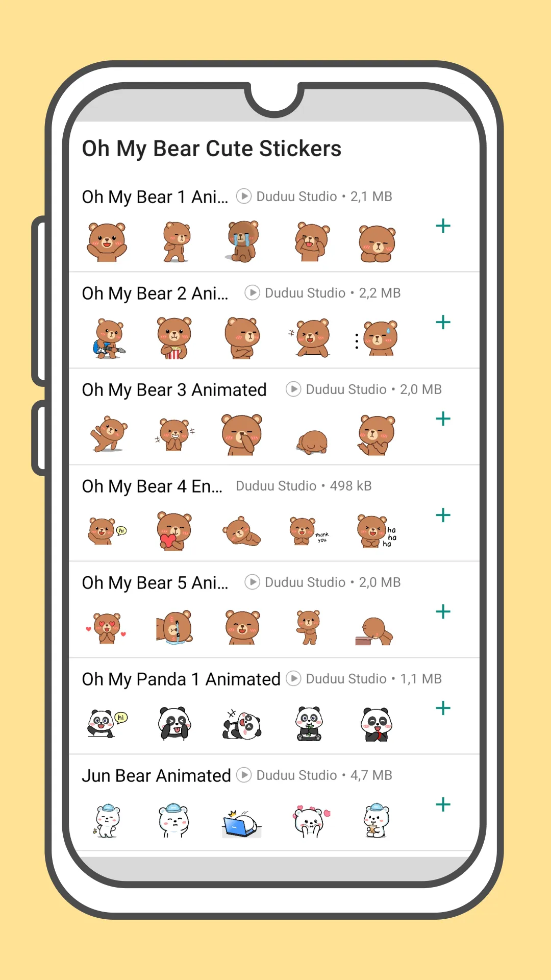 Oh My Bear Cute Stickers | Indus Appstore | Screenshot