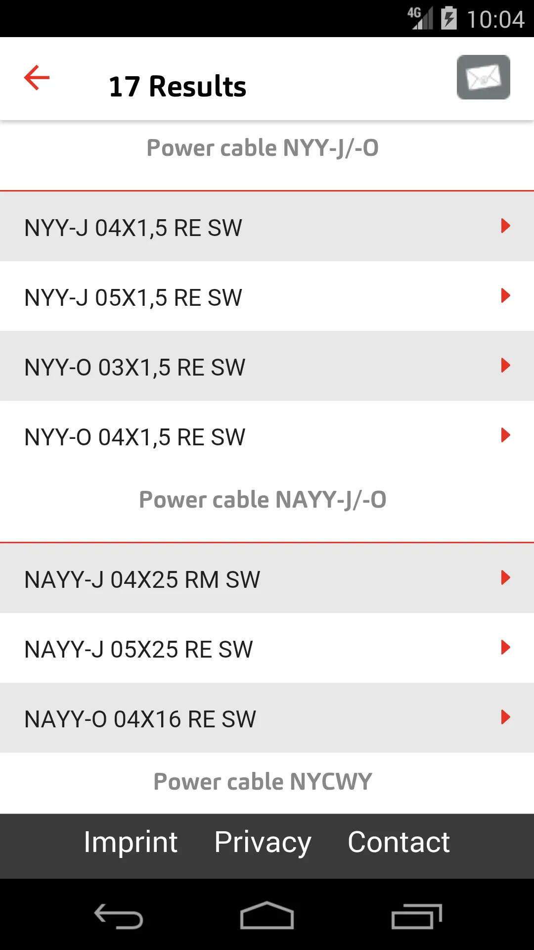 Cable Calculator | Indus Appstore | Screenshot