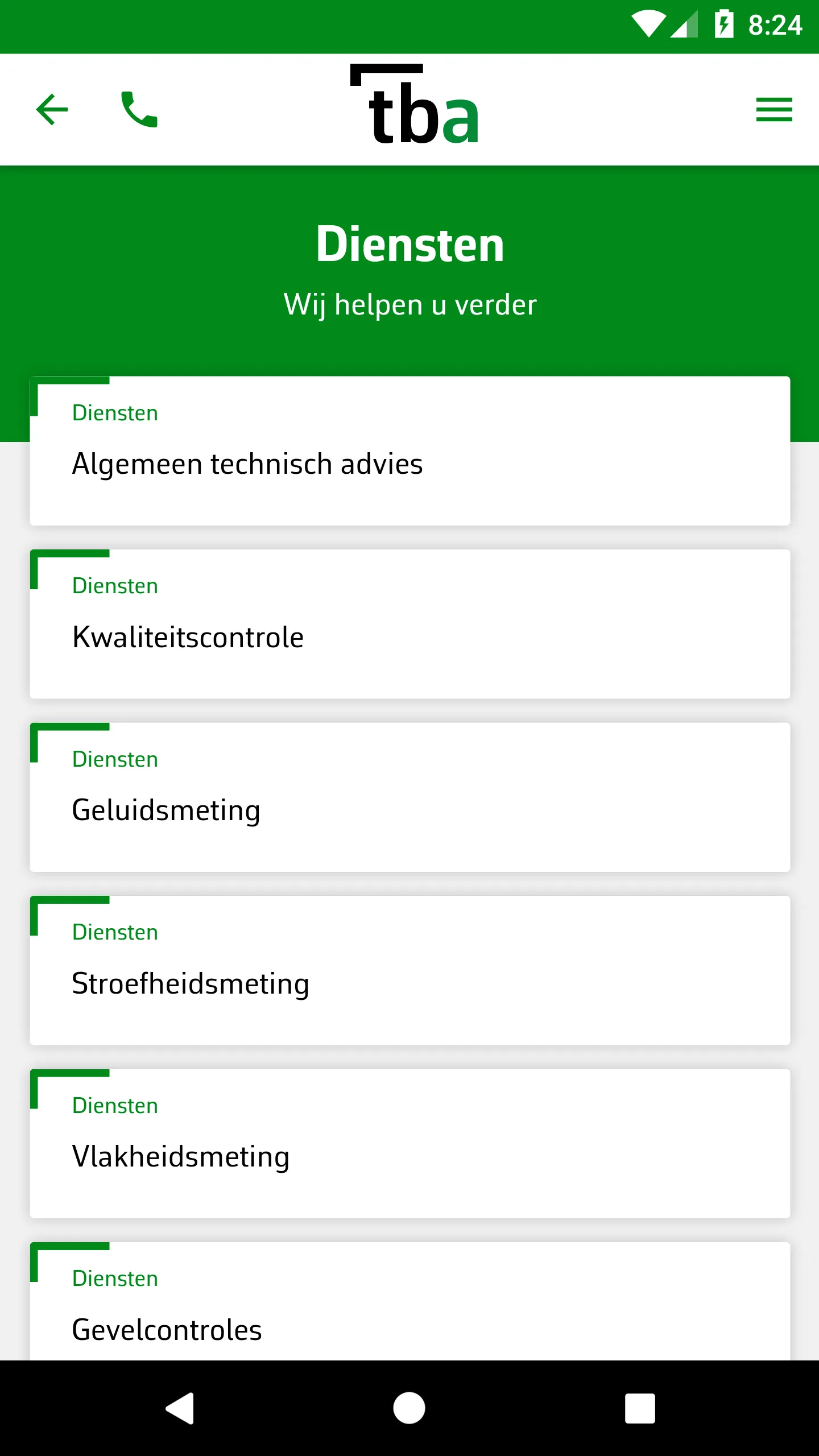 Technisch Bureau Afbouw | Indus Appstore | Screenshot