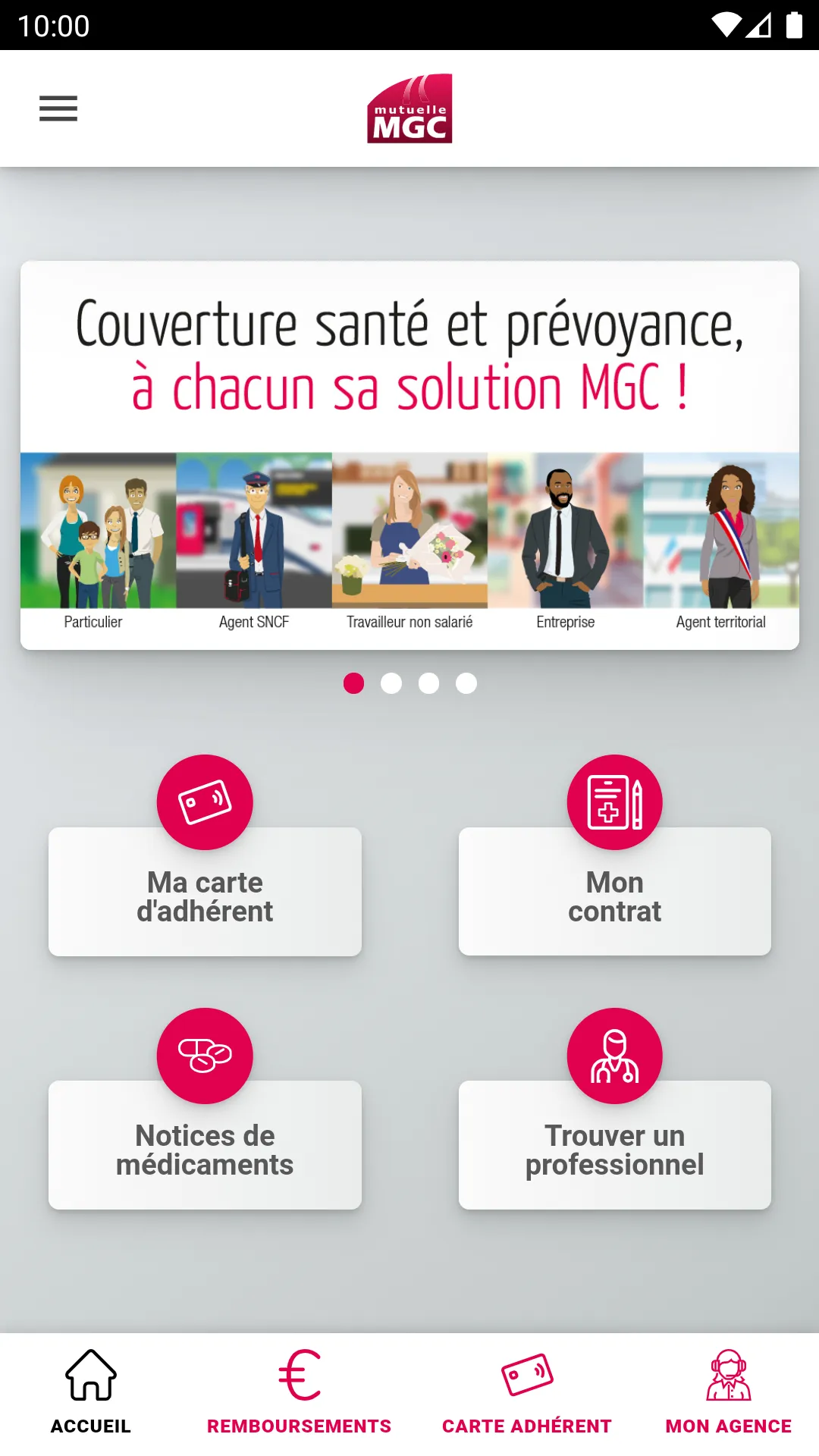 Mutuelle MGC – Espace Adhérent | Indus Appstore | Screenshot